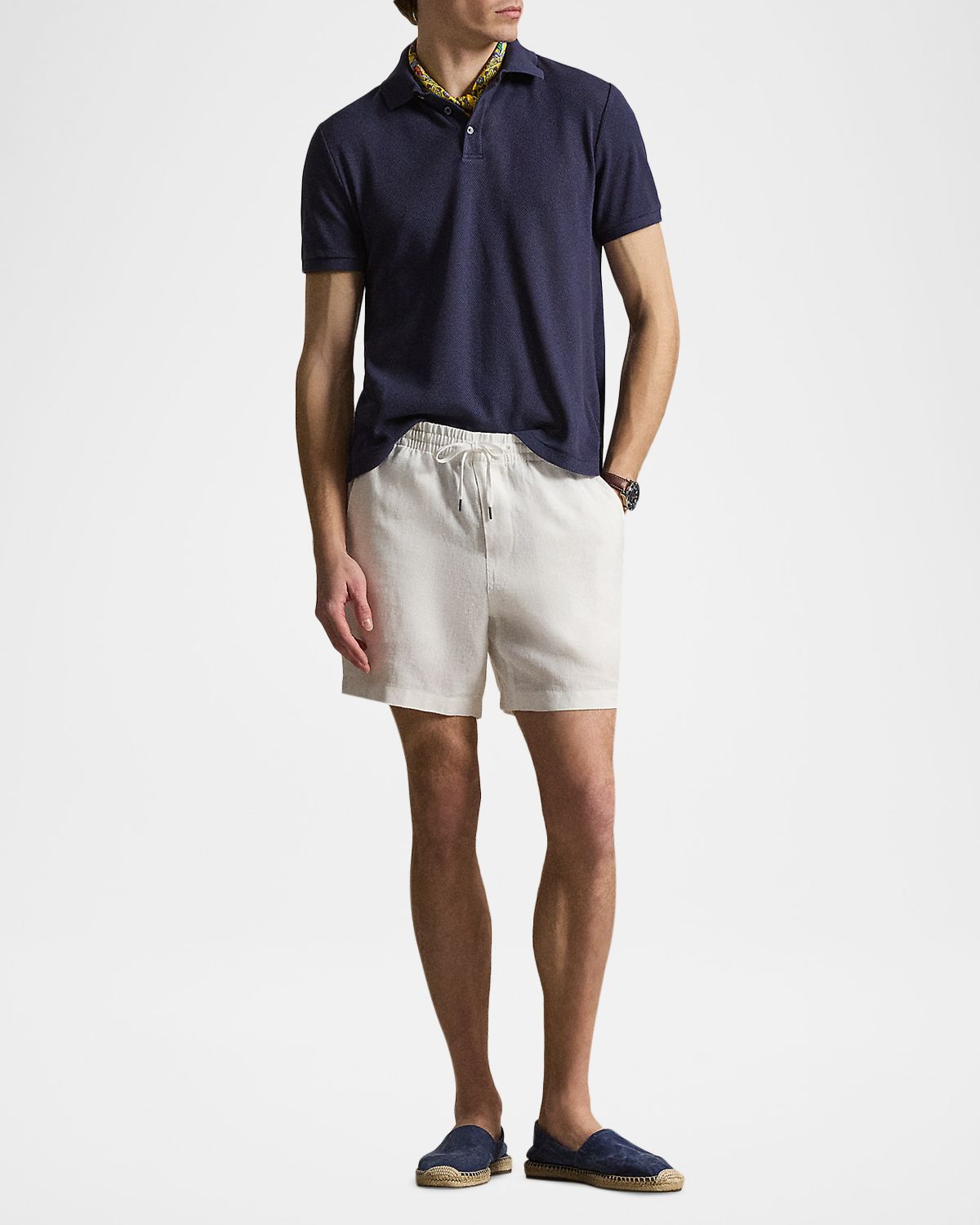 Polo Ralph Lauren Men 's Pointelle Jersey Polo Shirt
