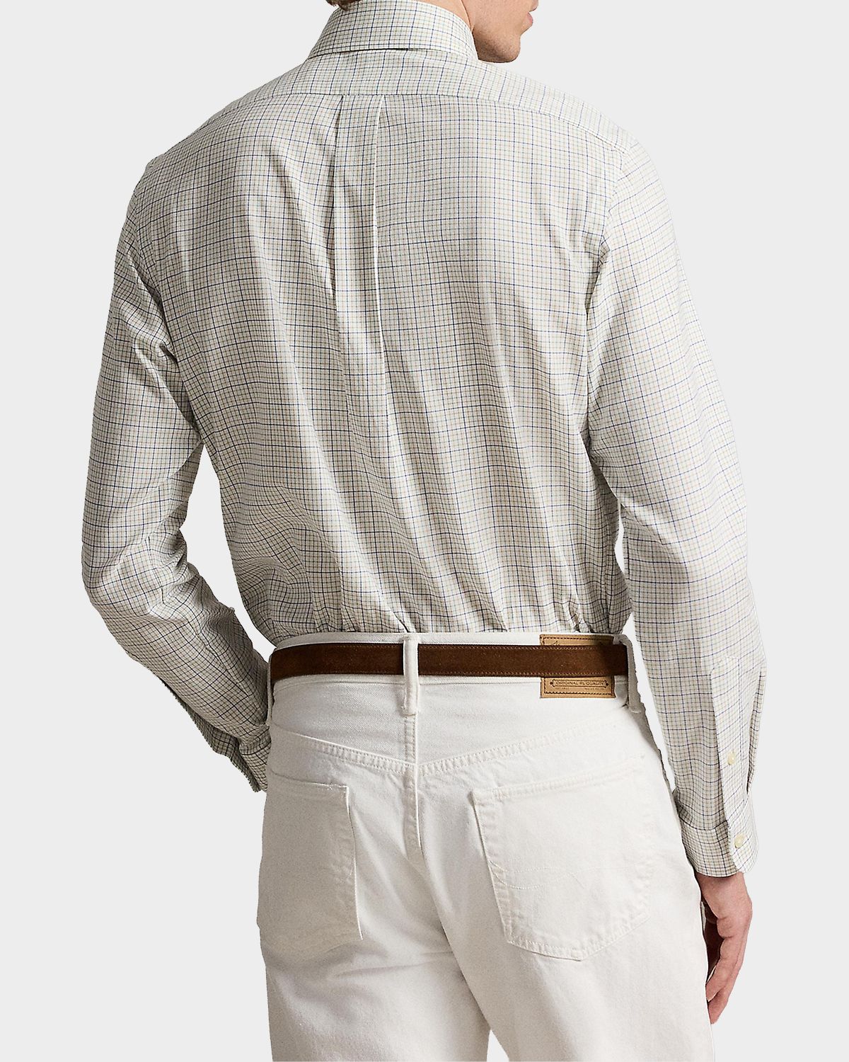 Polo Ralph Lauren Men 's Classic Fit Tattersall Twill Sport Shirt | Thumbnail 4