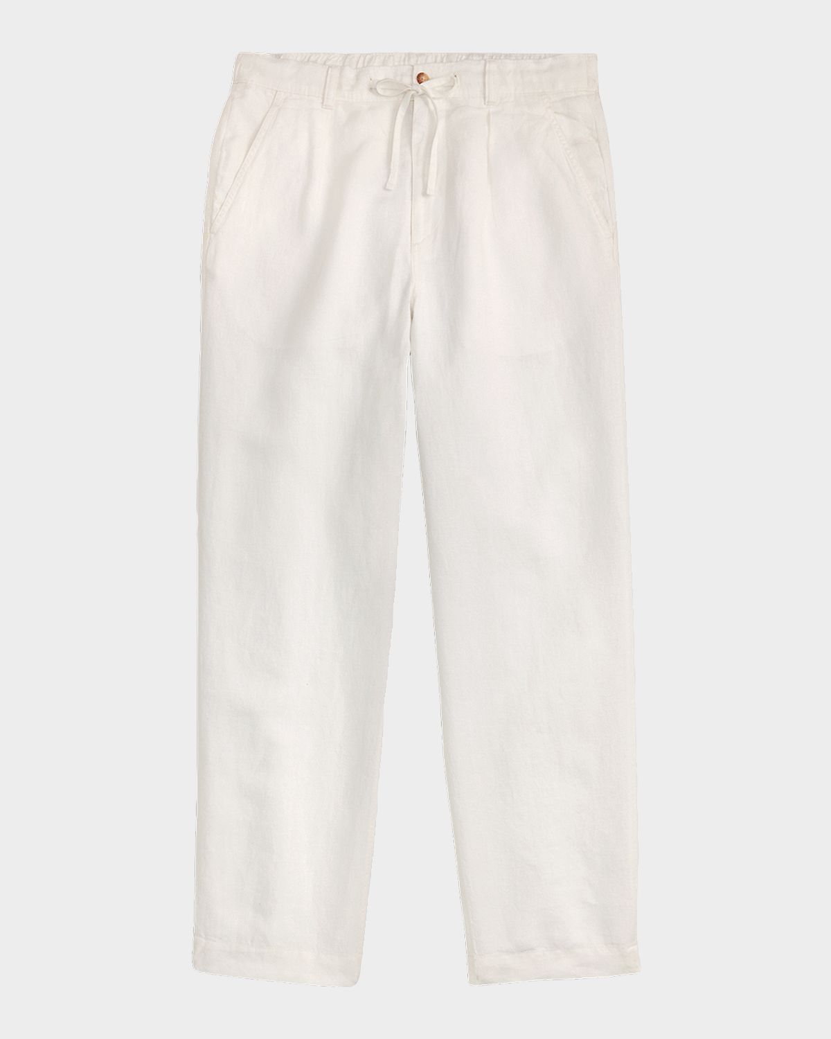 Polo Ralph Lauren Men 's Relaxed Fit Pleated Linen Drawstring Pants