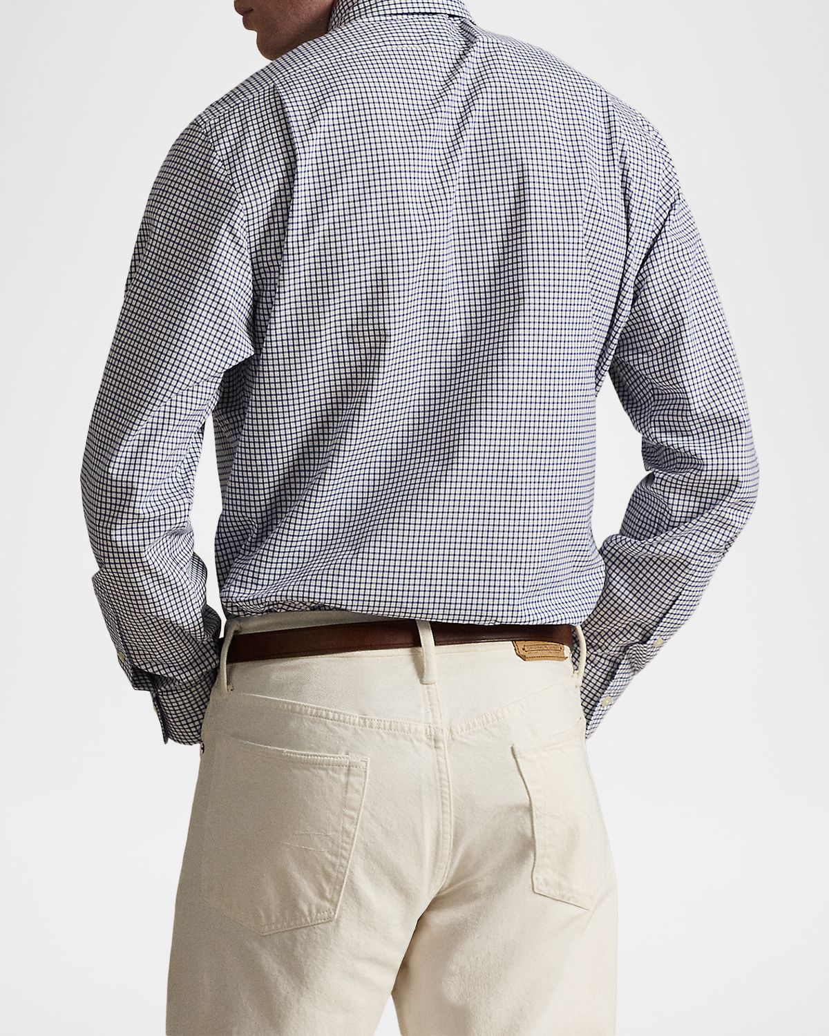 Polo Ralph Lauren Men 's Classic-Fit Grid Check Poplin Sport Shirt | Thumbnail 3 Polo Ralph Lauren Men 's Classic-Fit Grid Check Poplin Sport Shirt | Thumbnail 3