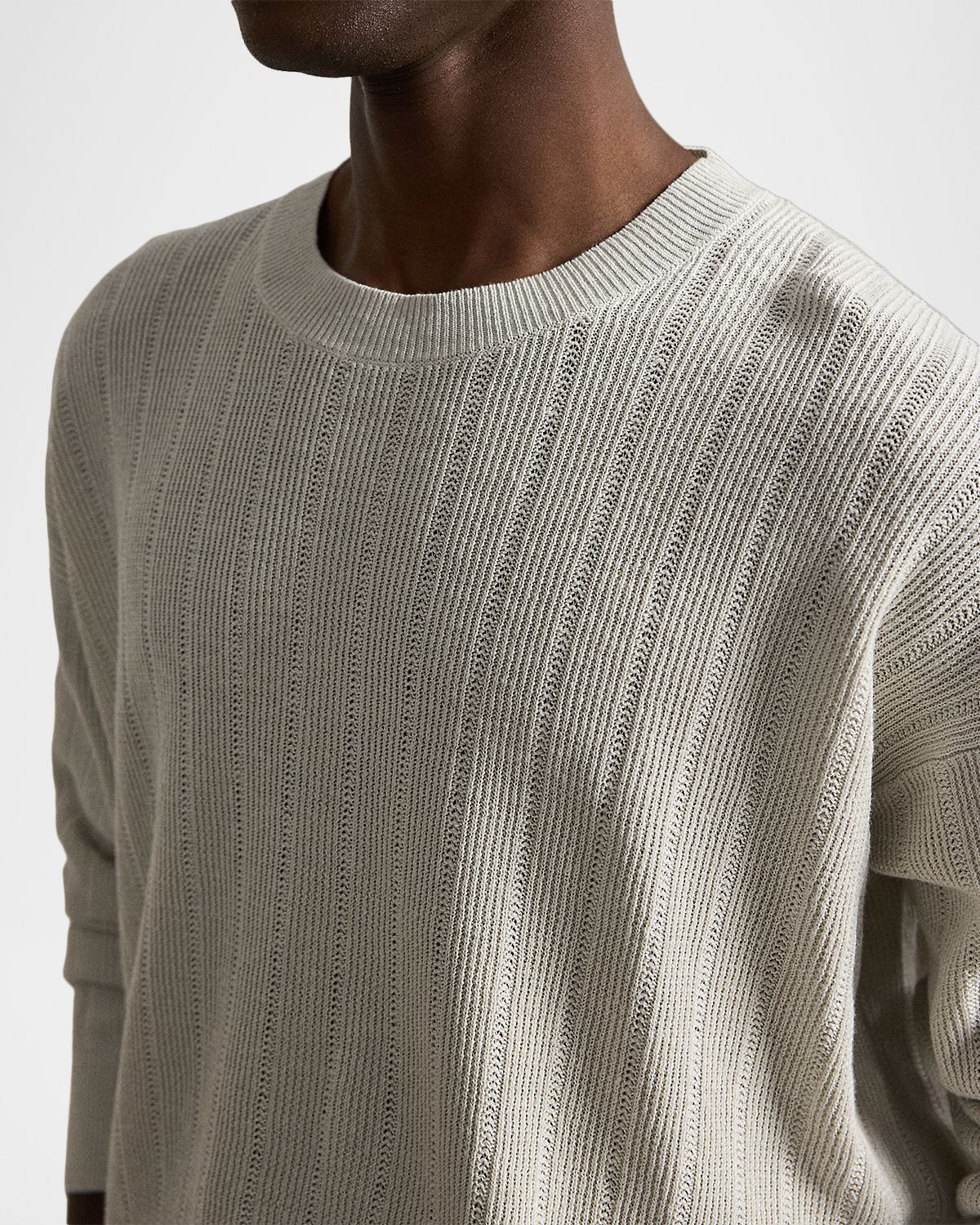 Polo Ralph Lauren en 's Relaxed Fit Textured Linen Crewneck Sweater | Thumbnail 5 Polo Ralph Lauren en 's Relaxed Fit Textured Linen Crewneck Sweater | Thumbnail 5