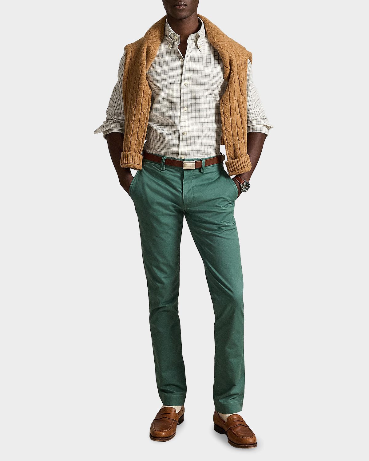 Polo Ralph Lauren en 's Classic Fit Tattersall Twill Sport Shirt | Thumbnail 2