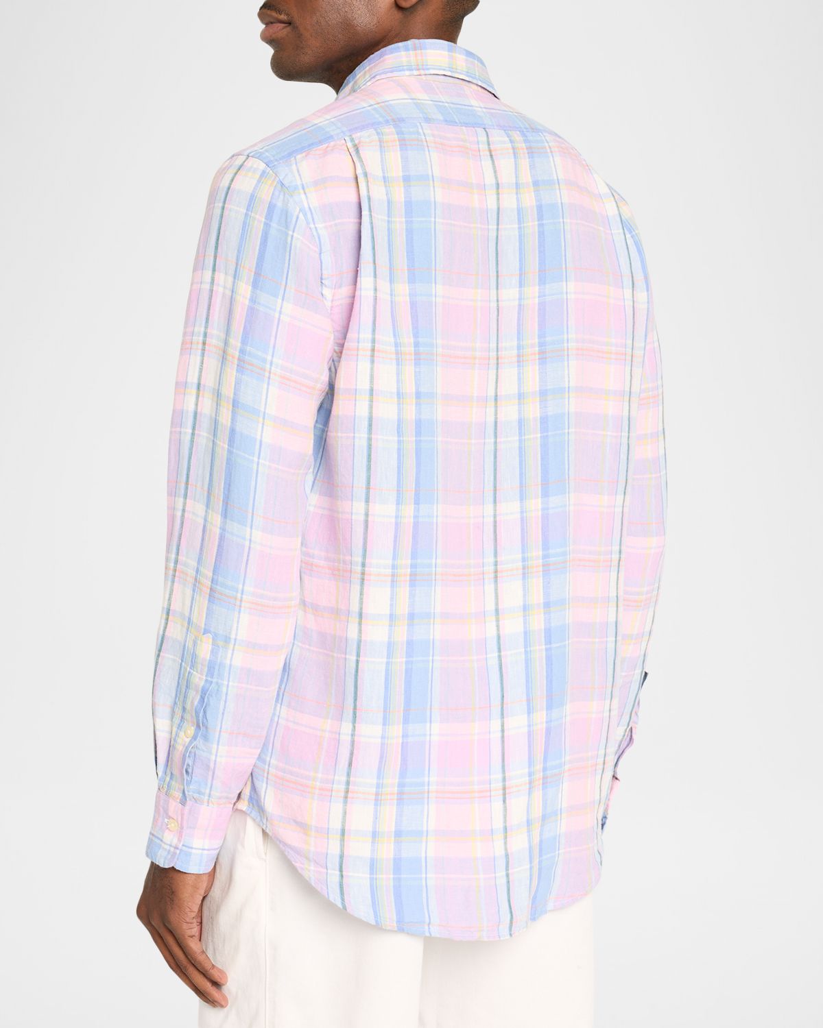 Polo Ralph Lauren Men 's Multicolor Plaid Oxford Sport Shirt | Thumbnail 3 Polo Ralph Lauren Men 's Multicolor Plaid Oxford Sport Shirt | Thumbnail 3