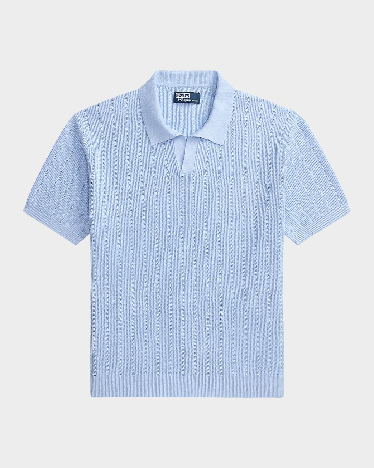 Polo Ralph Lauren Men 's Linen Johnny-Collar Short-Sleeve Sweater - Women's Clothing