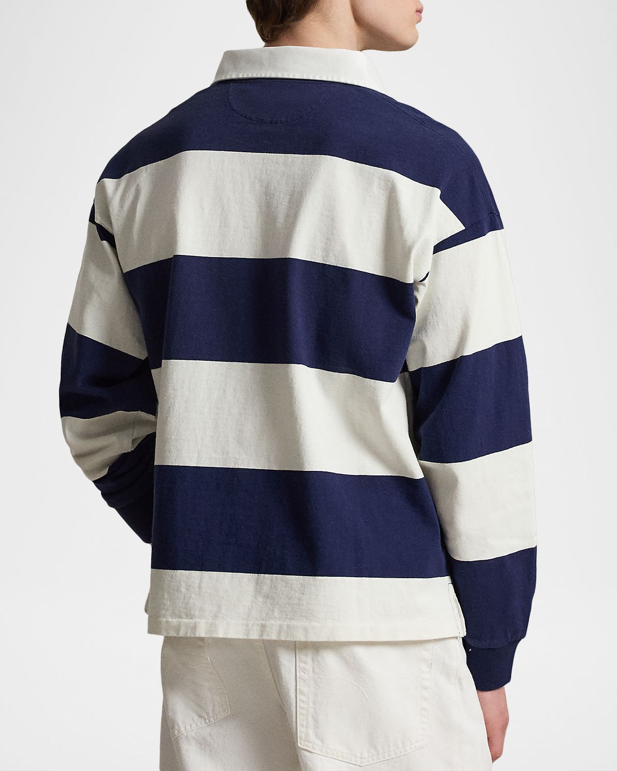 Polo Ralph Lauren Men 's Stripe Jersey Rugby Shirt | Thumbnail 3 Polo Ralph Lauren Men 's Stripe Jersey Rugby Shirt | Thumbnail 3