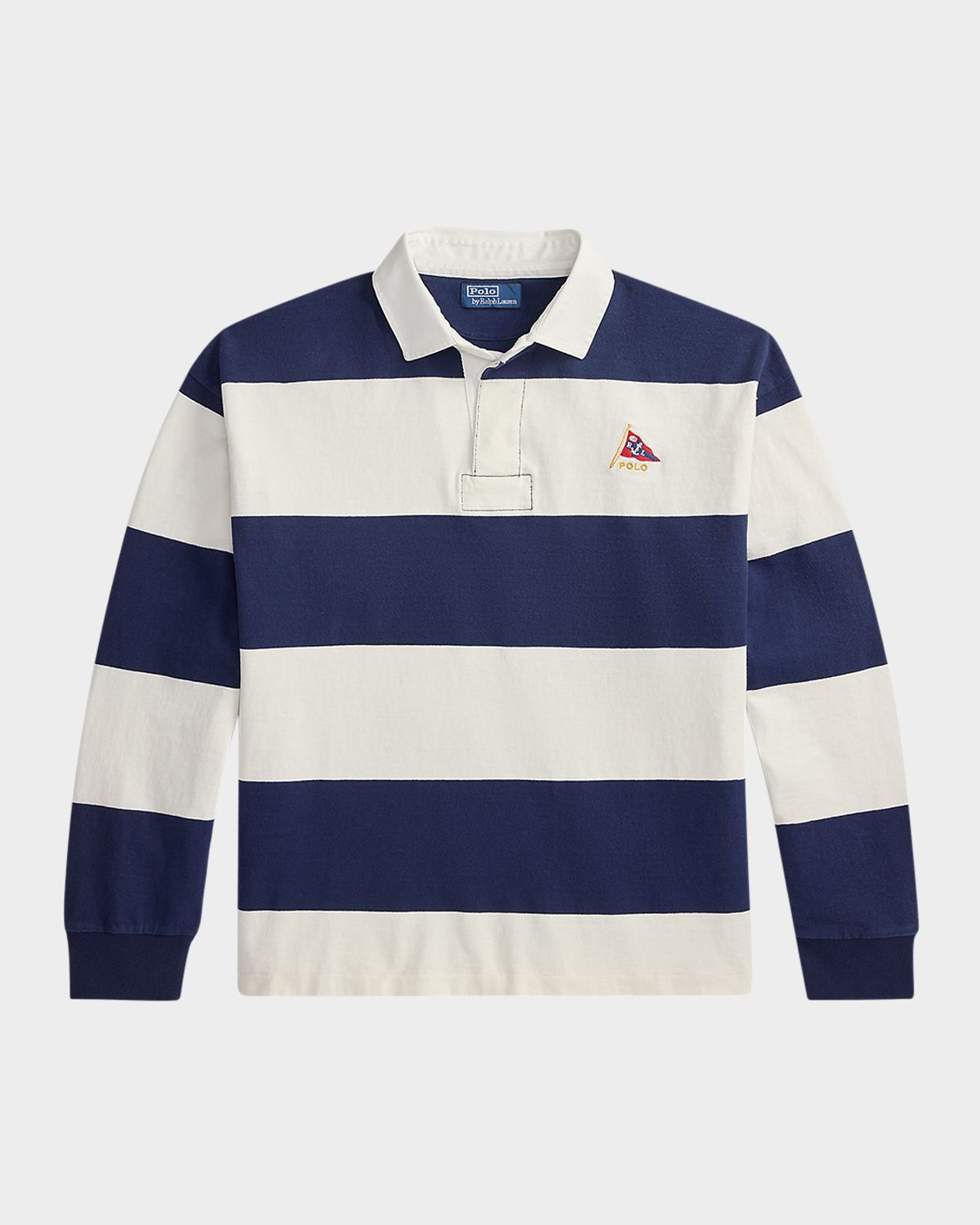 Polo Ralph Lauren Men 's Stripe Jersey Rugby Shirt