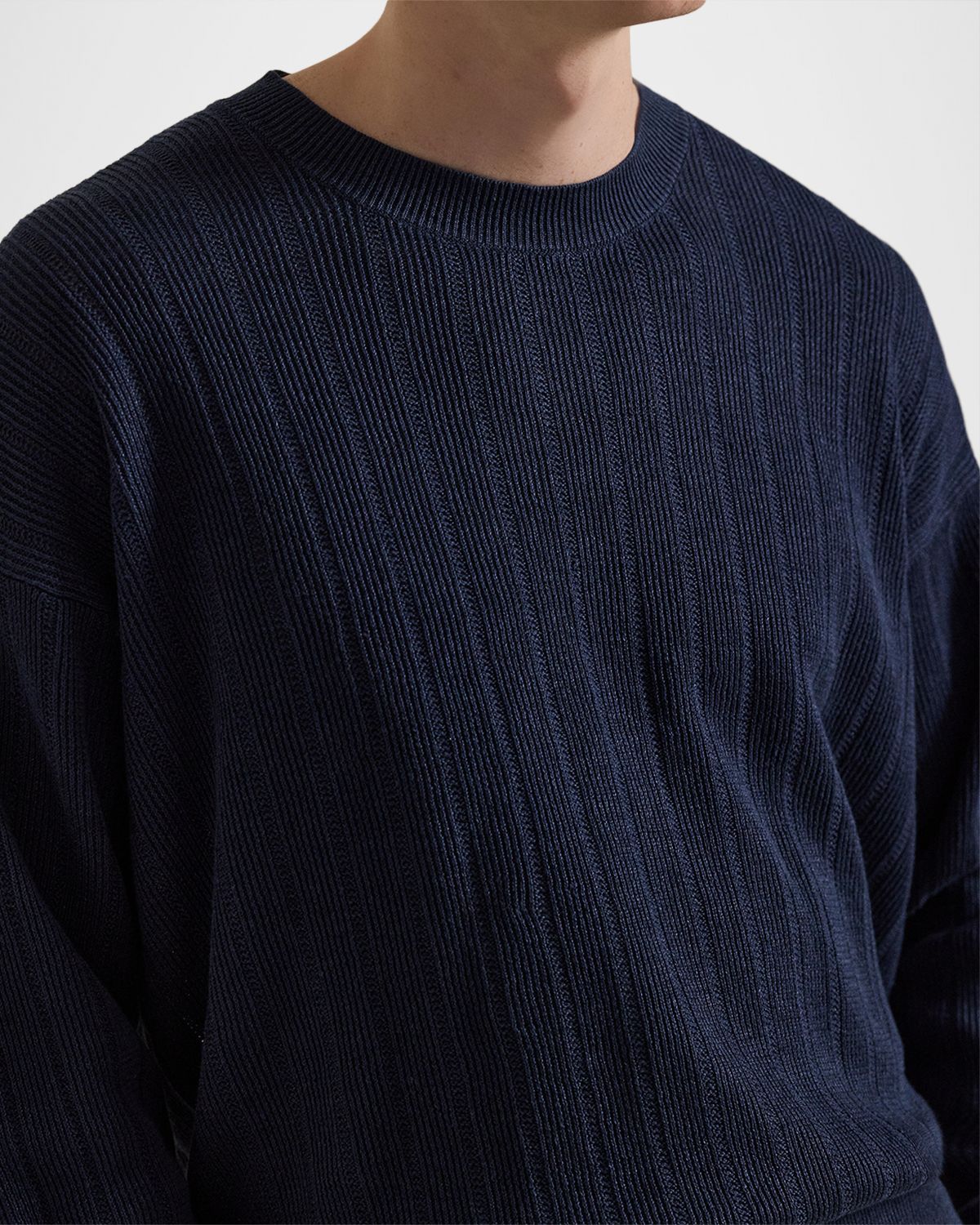 Polo Ralph Lauren Men 's Relaxed Fit Textured Linen Sweater | Thumbnail 5 Polo Ralph Lauren Men 's Relaxed Fit Textured Linen Sweater | Thumbnail 5