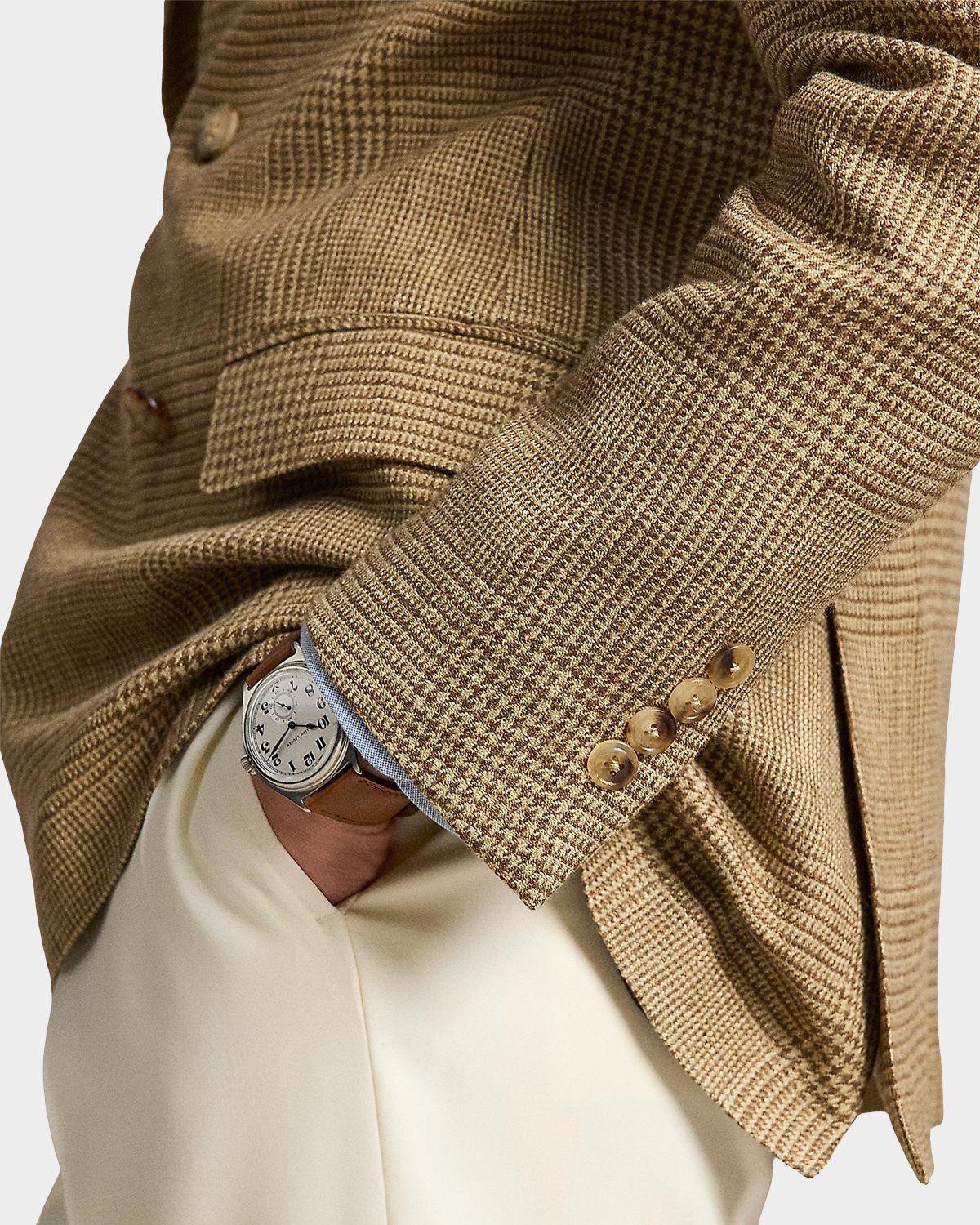 Polo Ralph Lauren Men 's Glen Plaid Peak Lapel Double-Breasted Sport Coat | Thumbnail 6 Polo Ralph Lauren Men 's Glen Plaid Peak Lapel Double-Breasted Sport Coat | Thumbnail 6