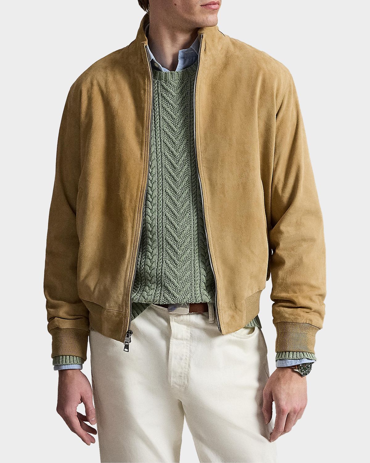 Polo Ralph Lauren Men 's The Charleton Suede Jacket | Thumbnail 4