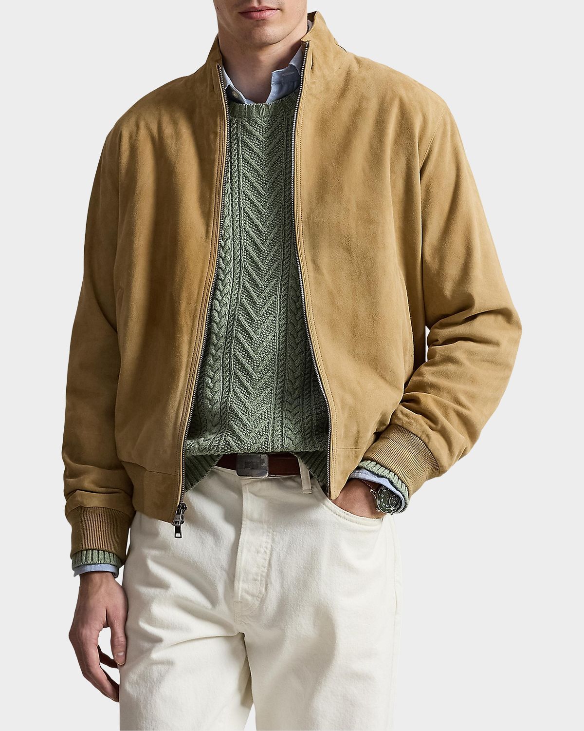 Polo Ralph Lauren Men 's The Charleton Suede Jacket | Thumbnail 7