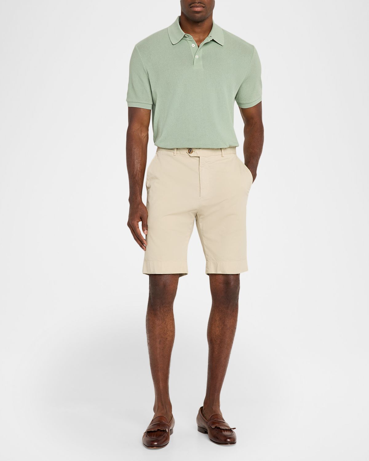 Polo Ralph Lauren Men 's Pointelle Jersey Cotton Polo Shirt