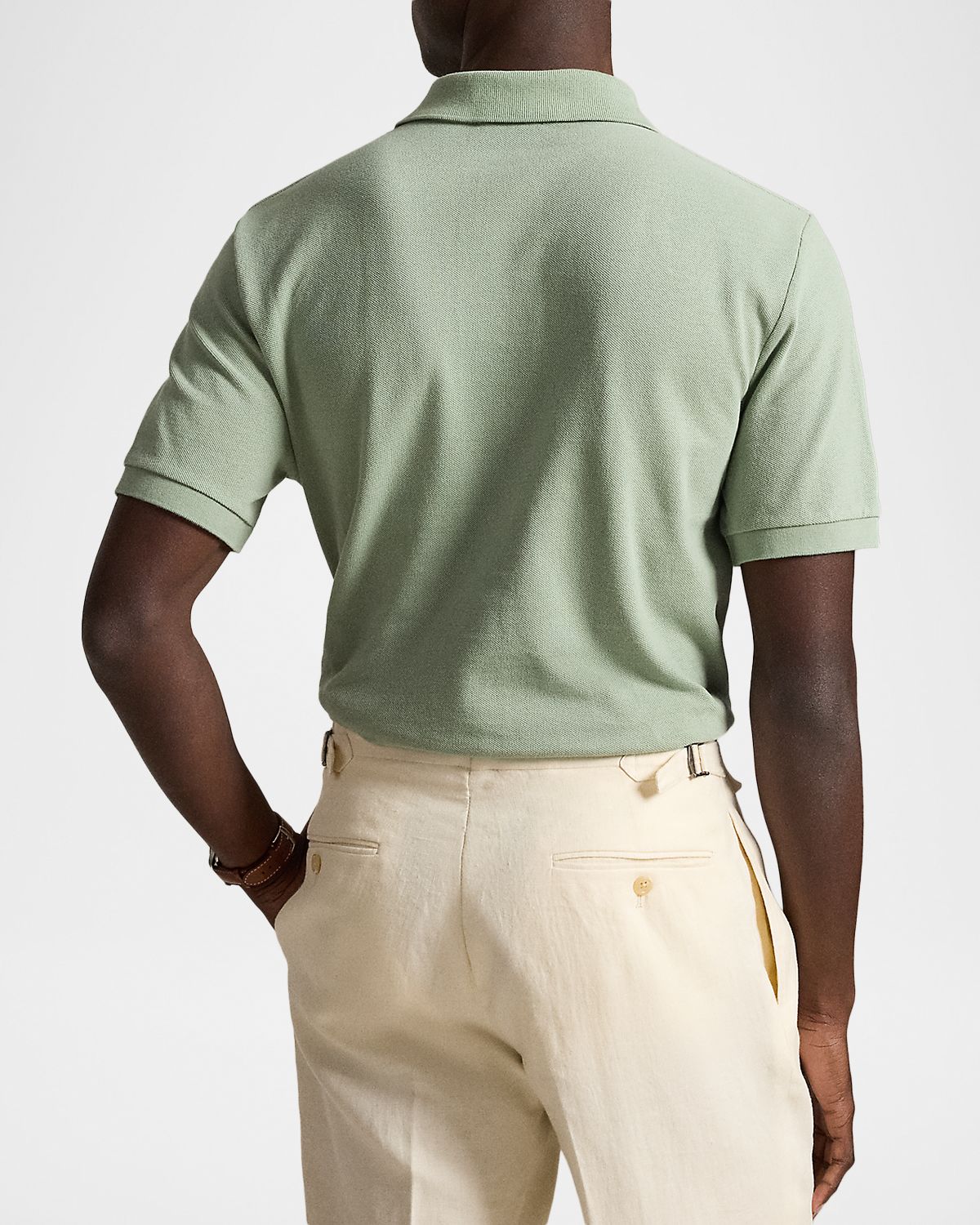 Polo Ralph Lauren Men 's Basic Mesh Cotton Polo Shirt | Thumbnail 3