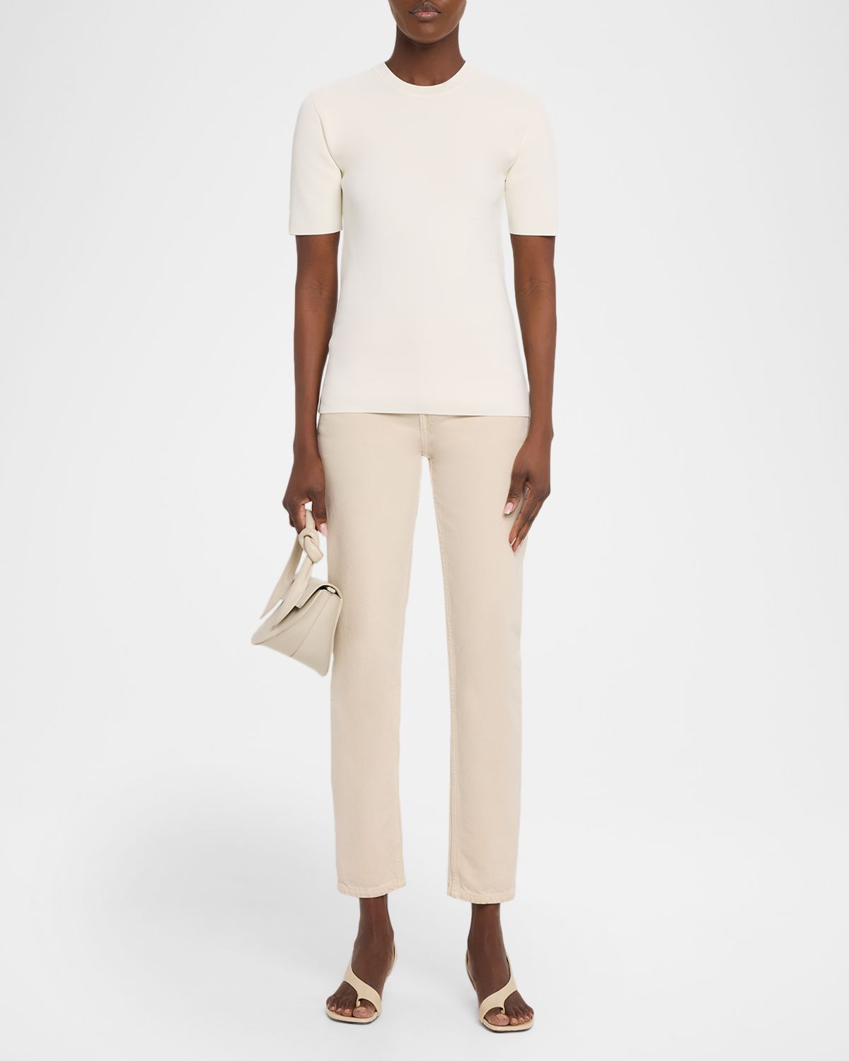 Toteme Compact Knit Short-Sleeve T-Shirt