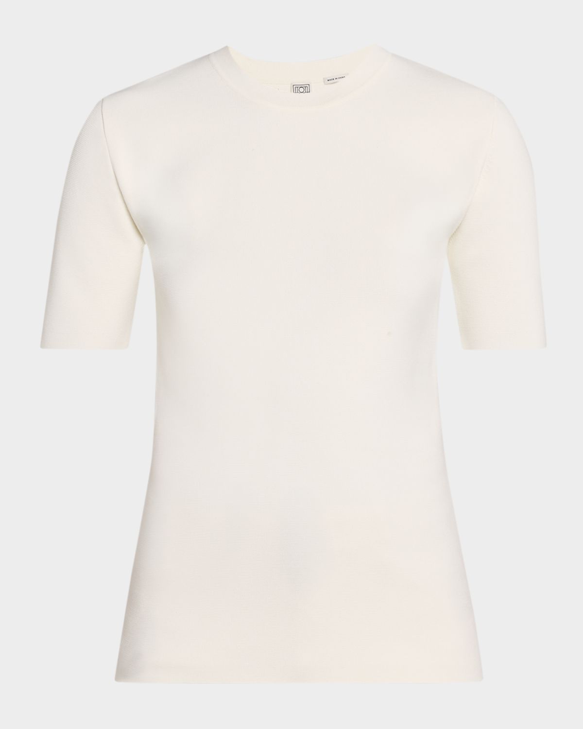 Toteme Compact Knit Short-Sleeve T-Shirt