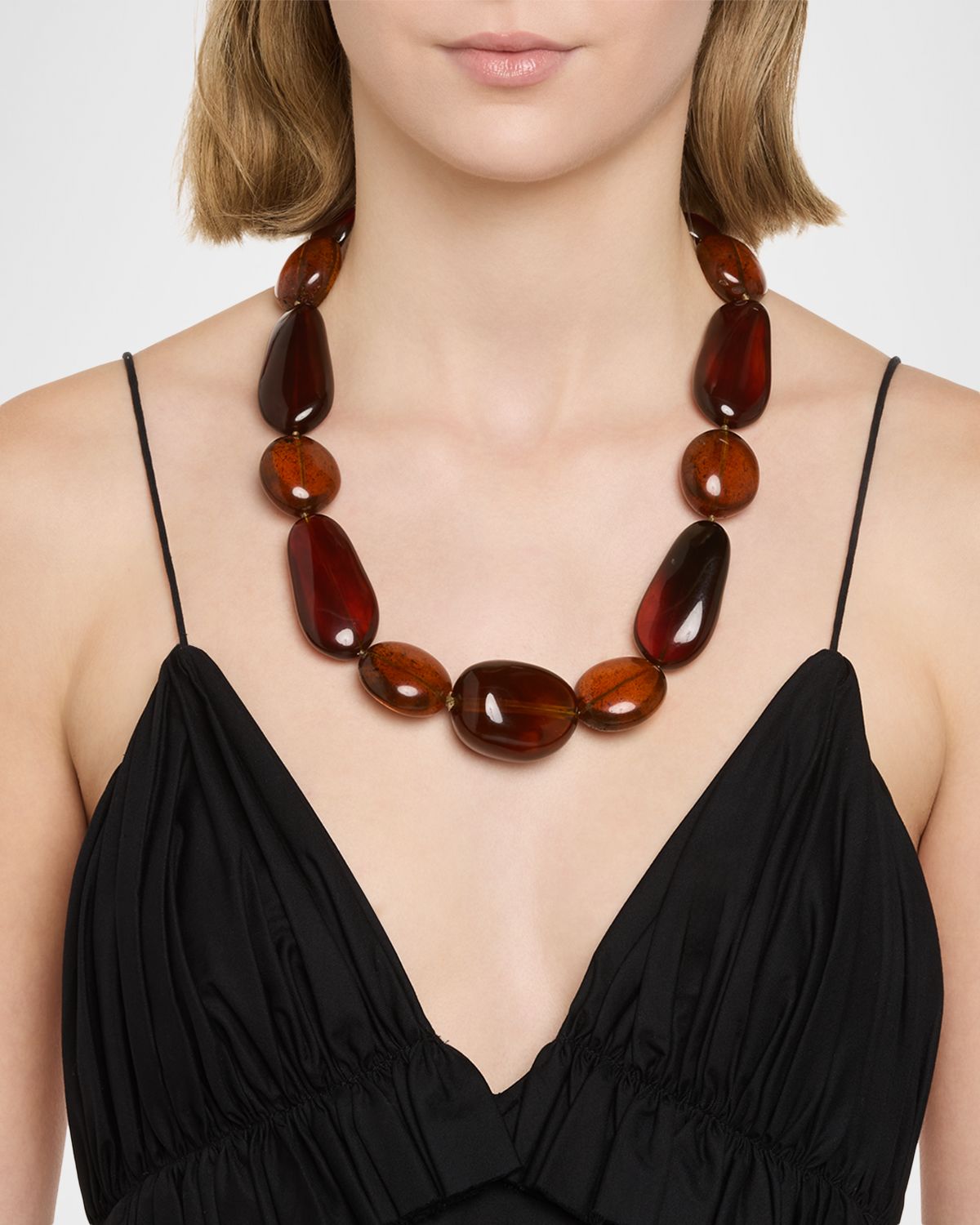 Golconda by Kenneth Jay Lane Multi-Shape Resin Beaded Necklace