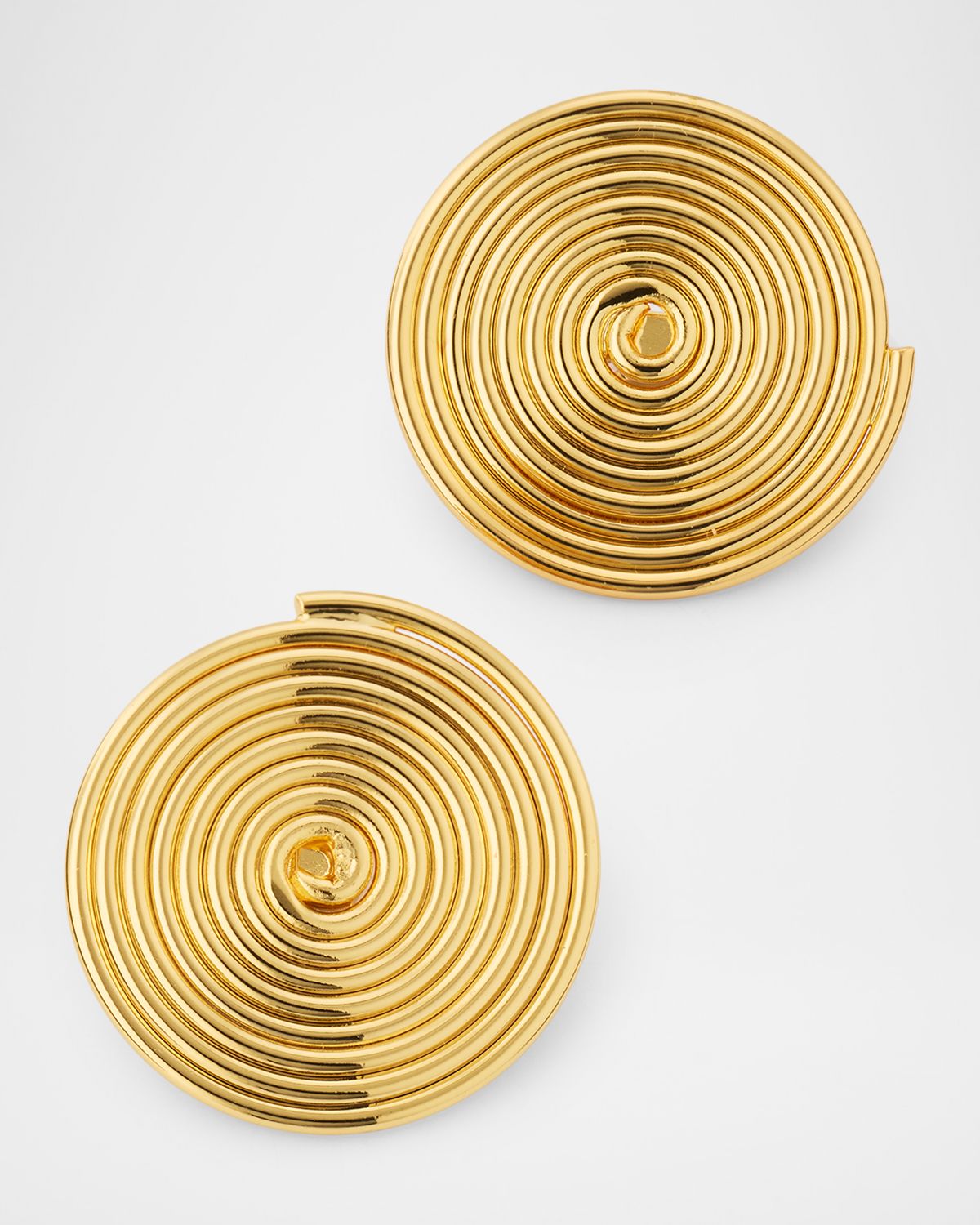 Golconda by Kenneth Jay Lane Spiral Wire Clip-On Earrings