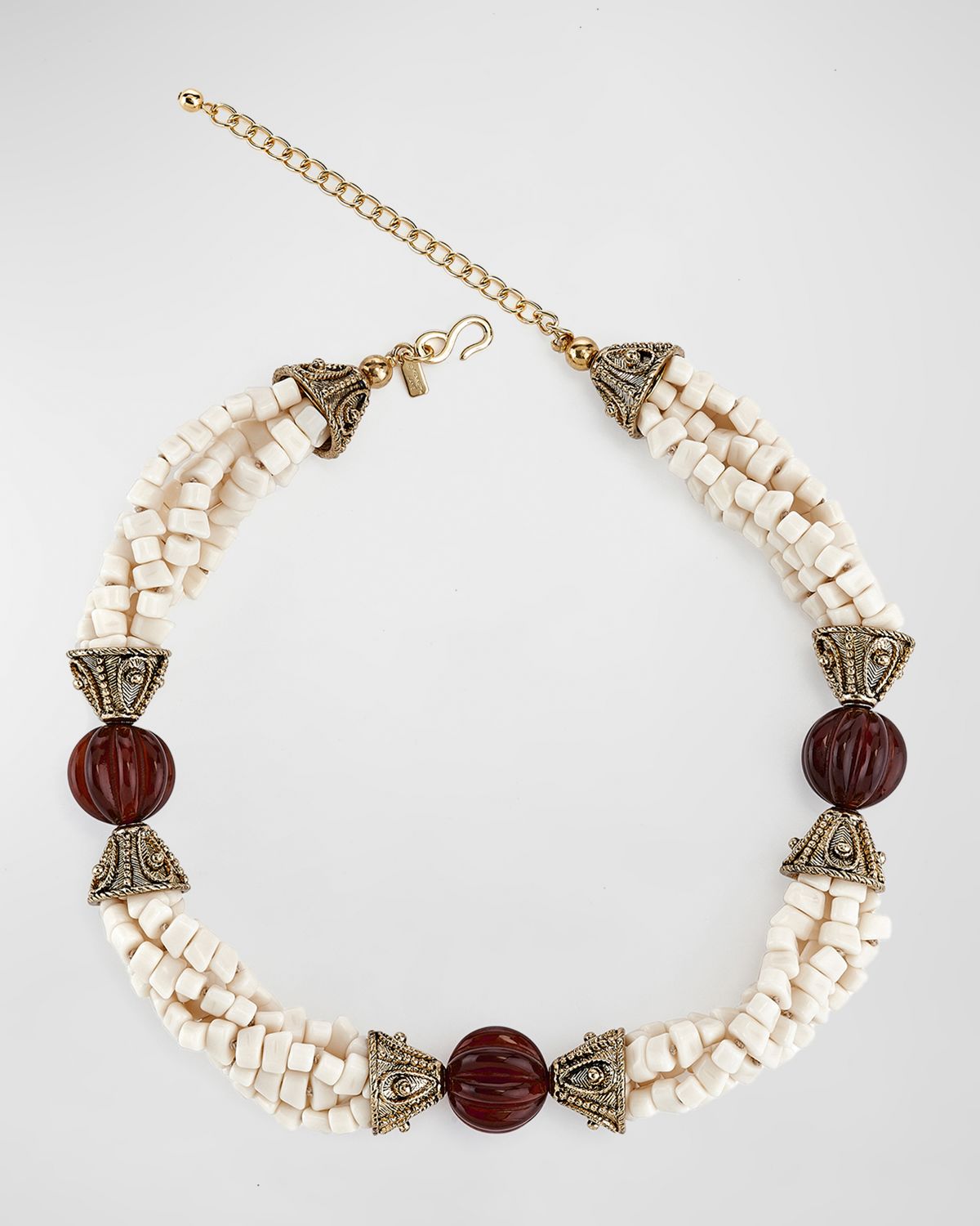 Golconda by Kenneth Jay Lane Antiqued Torsade Necklace