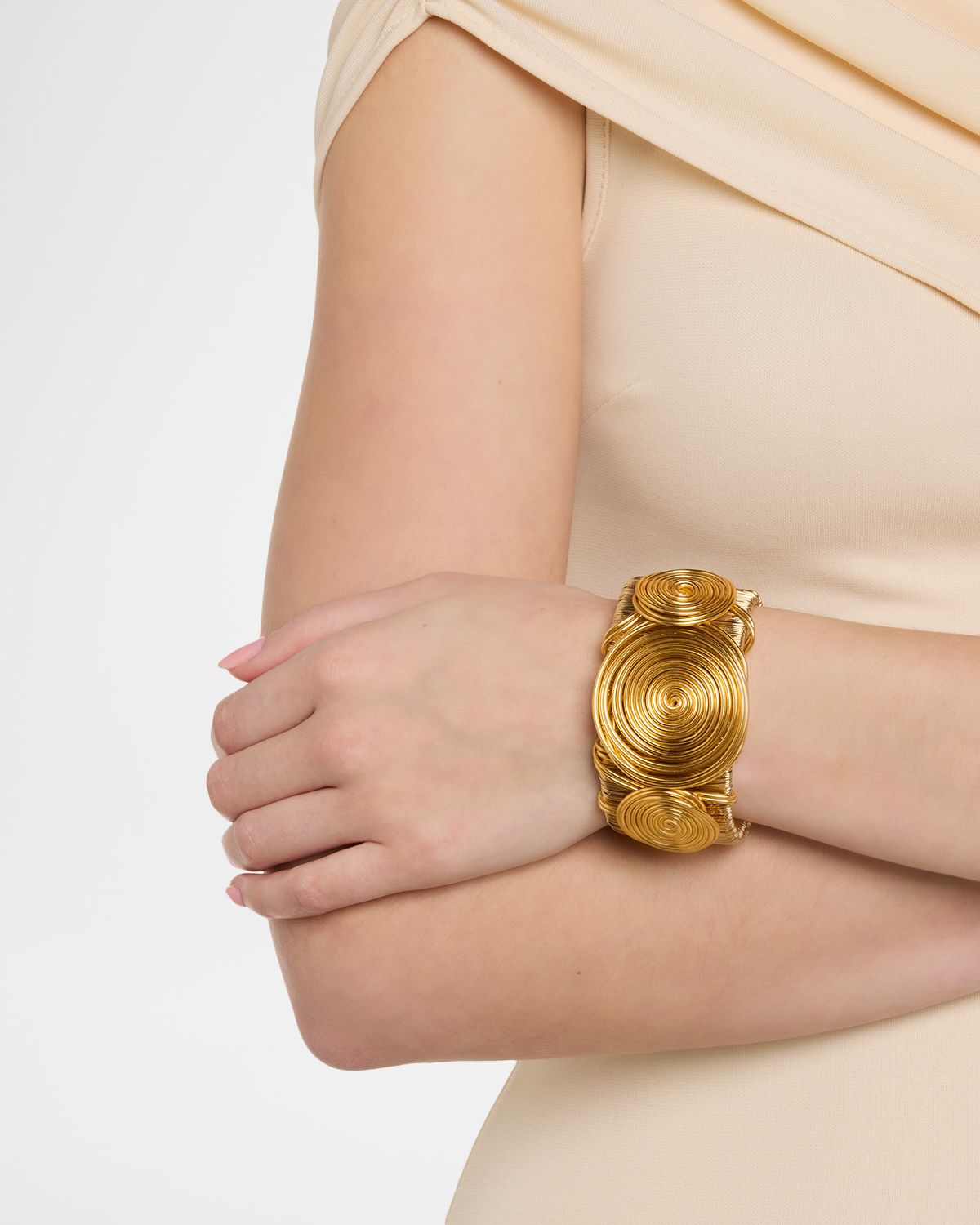 Golconda by Kenneth Jay Lane Spiral Wire Cuff Bracelet