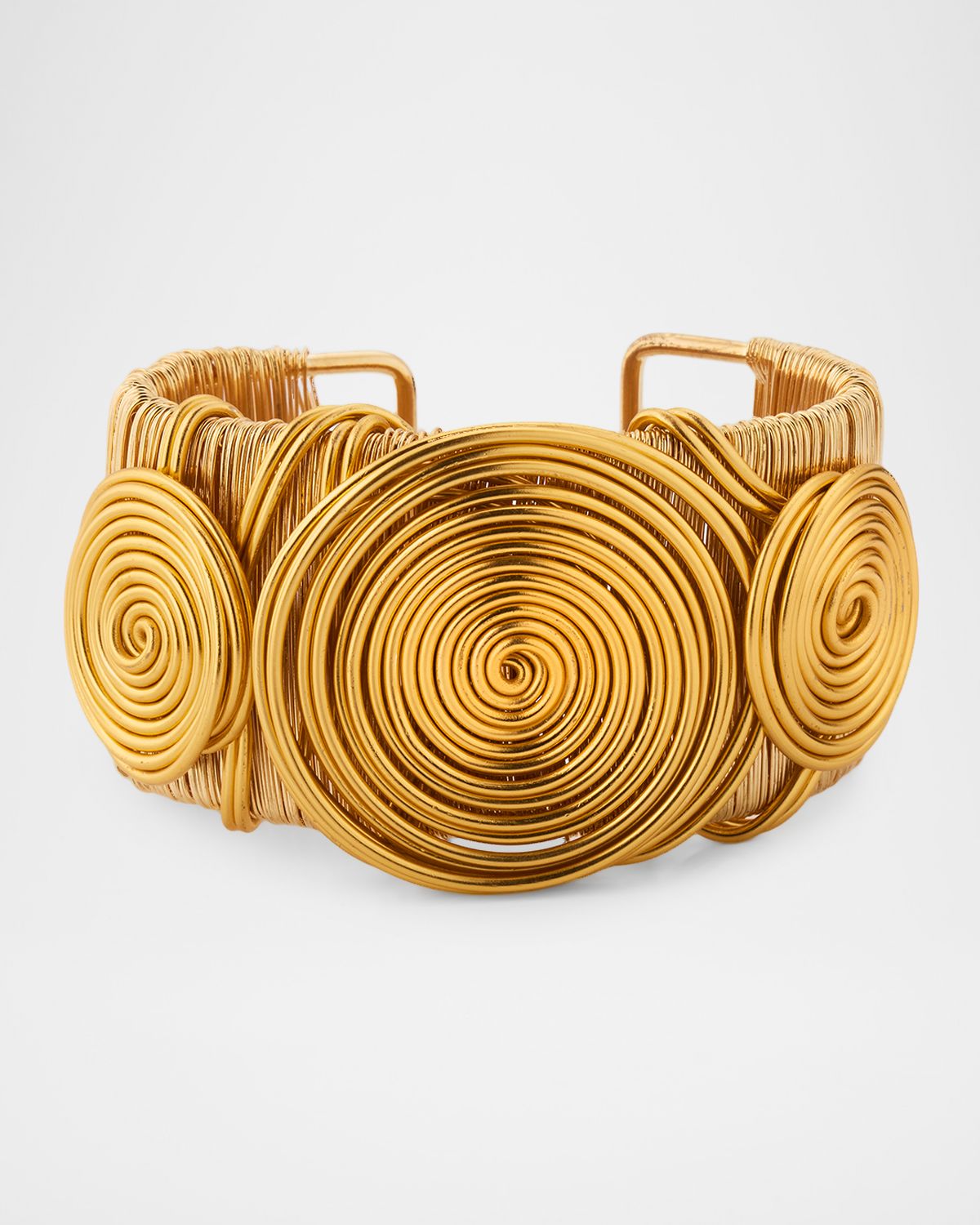 Golconda by Kenneth Jay Lane Spiral Wire Cuff Bracelet