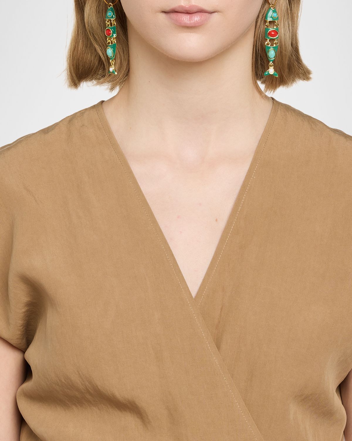 Golconda by Kenneth Jay Lane Colorful Fish Dangle Earrings