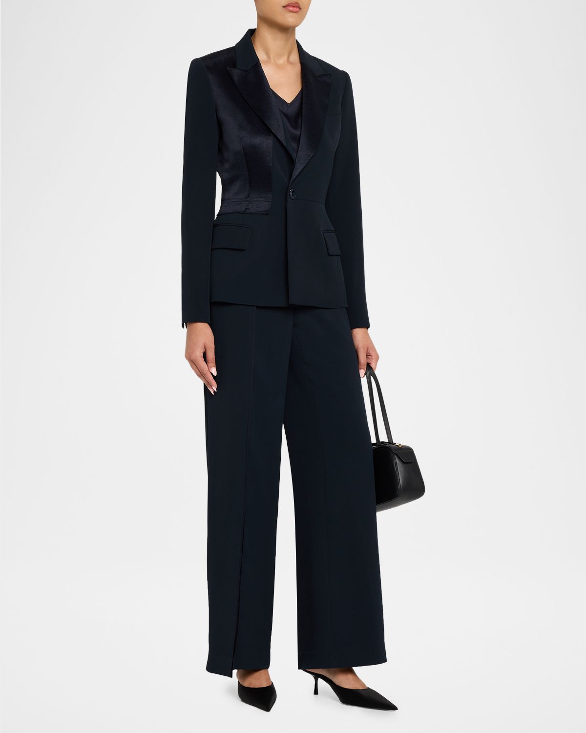 Jason Wu Collection Tailored Satin-Trim Blazer | Thumbnail 5