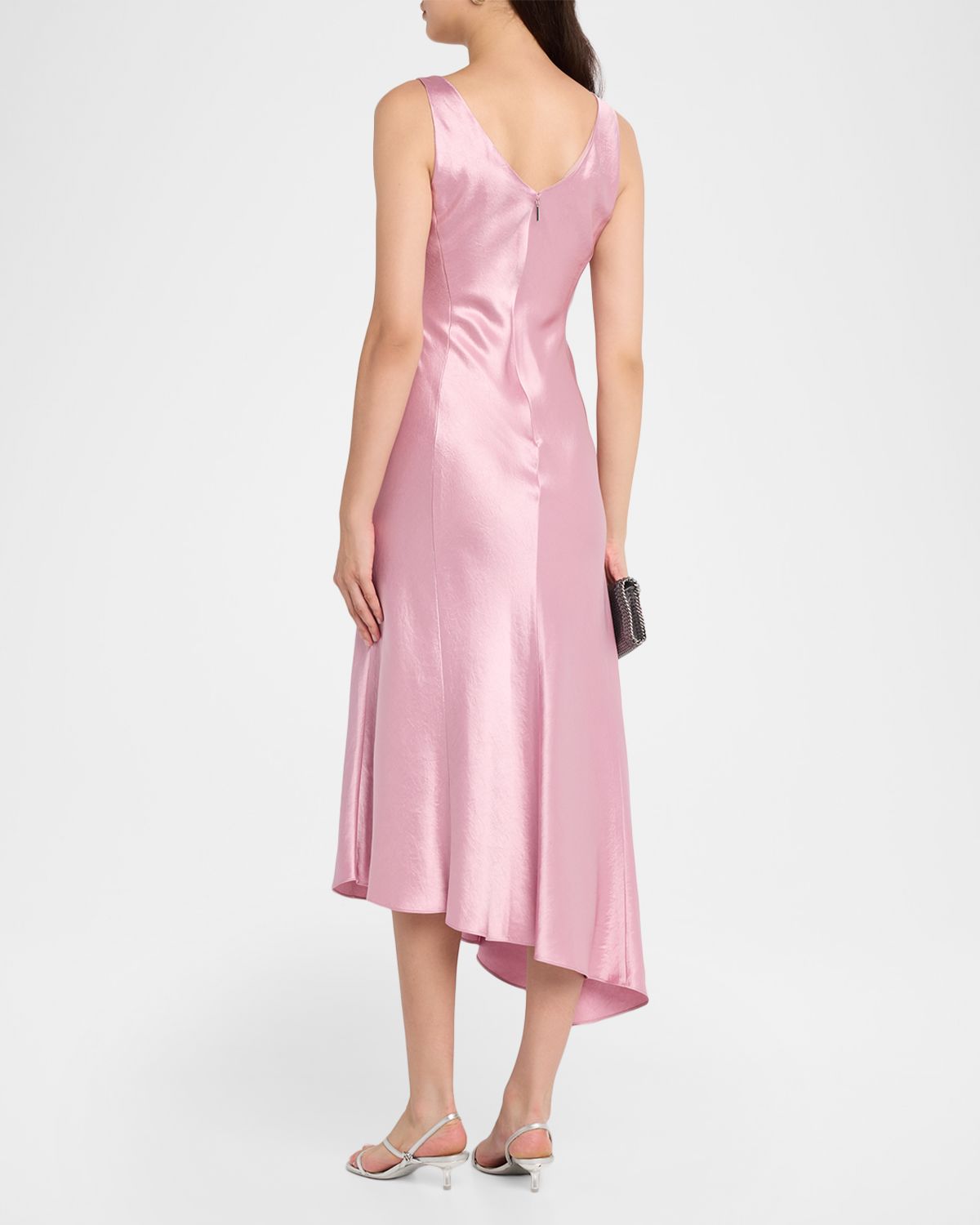 Jason Wu Collection Satin Asymmetric Midi Dress | Thumbnail 3 Jason Wu Collection Satin Asymmetric Midi Dress | Thumbnail 3