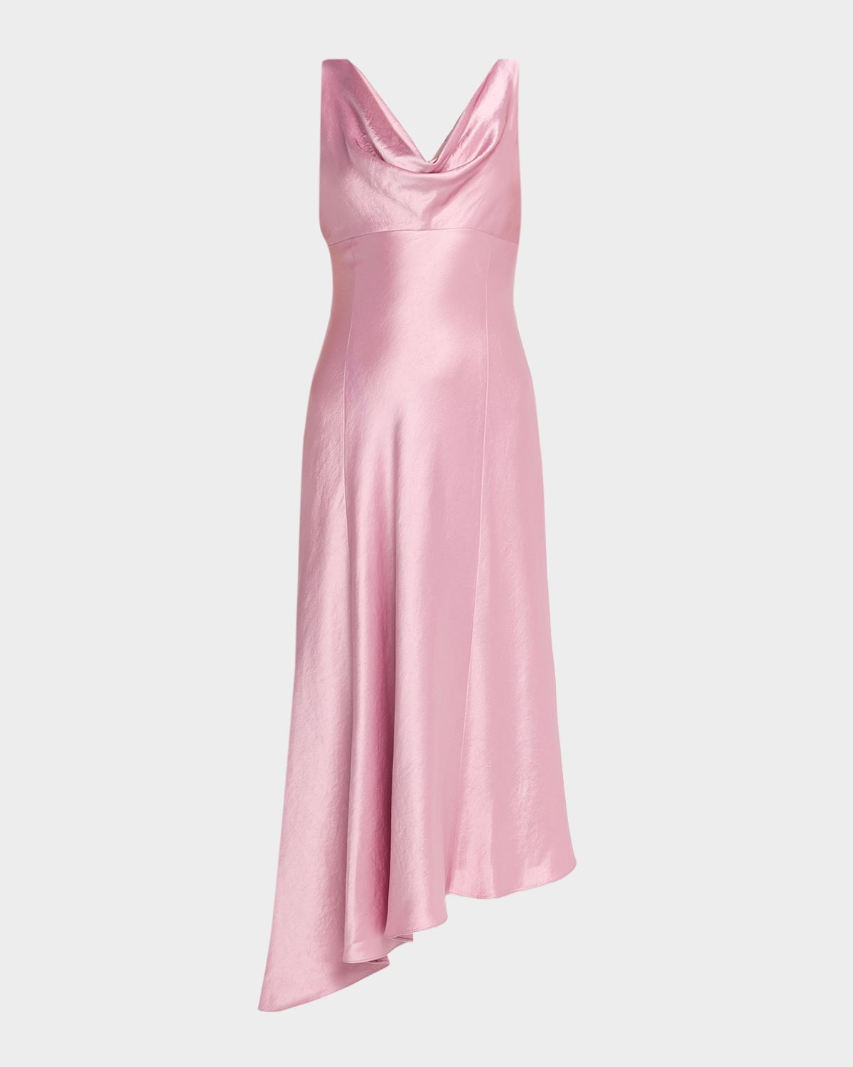 Jason Wu Collection Satin Asymmetric Midi Dress