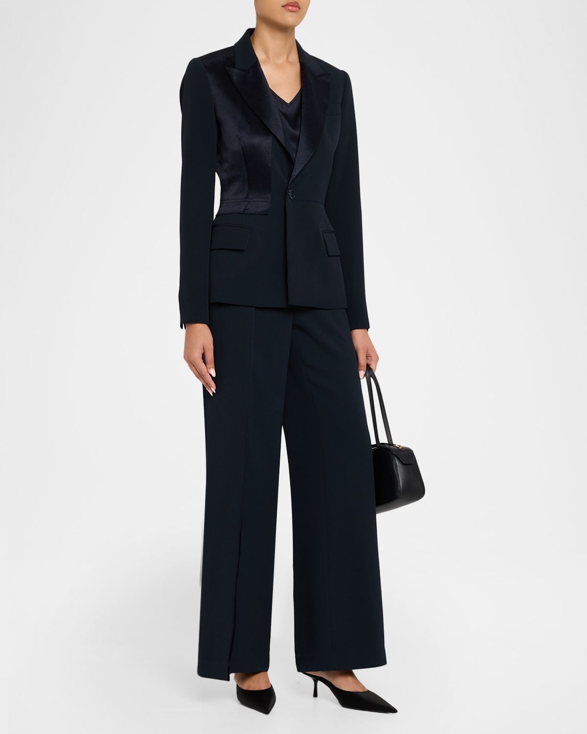 Jason Wu Collection Asymmetric Pleat Straight-Leg Cady Trousers | Thumbnail 5 Jason Wu Collection Asymmetric Pleat Straight-Leg Cady Trousers | Thumbnail 5