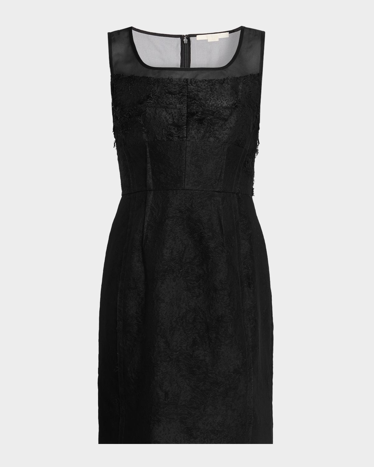 Jason Wu Collection Sleeveless Textured Fray Jacquard Mini Dress