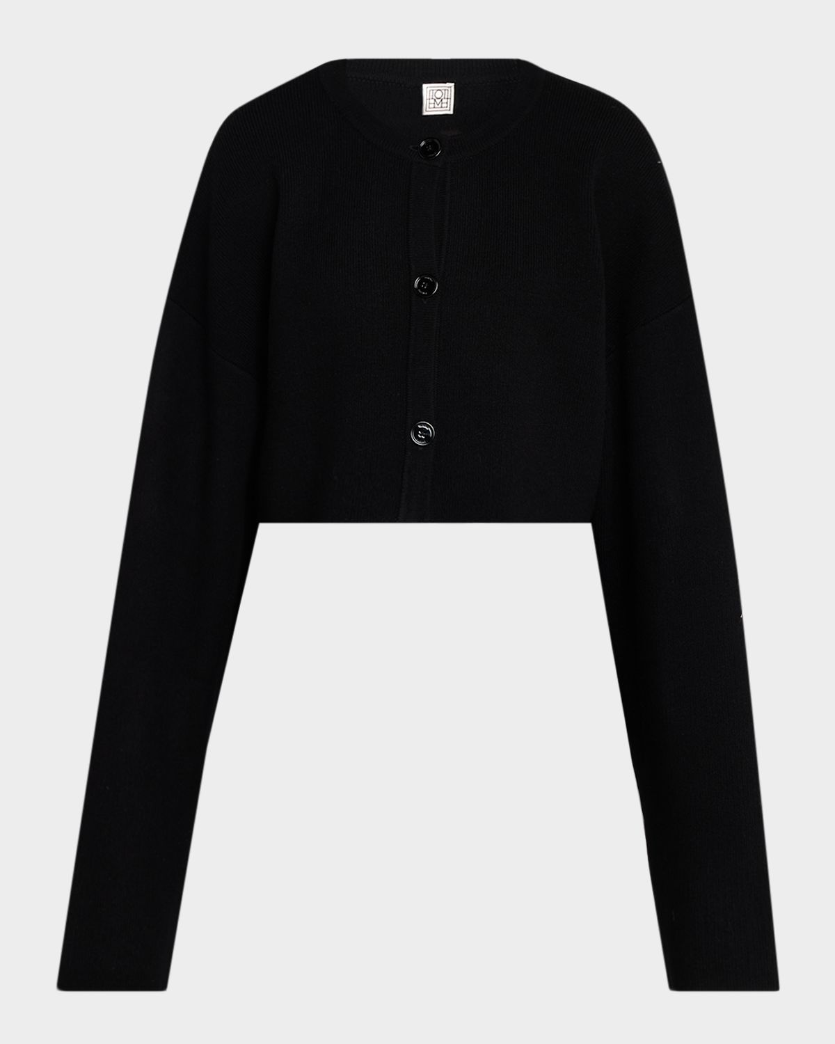 Toteme Wool Oversized Crop Cardigan
