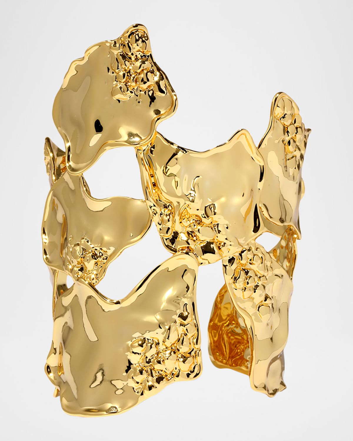 Alexis Bittar Brut Gold Reef Cuff Bracelet