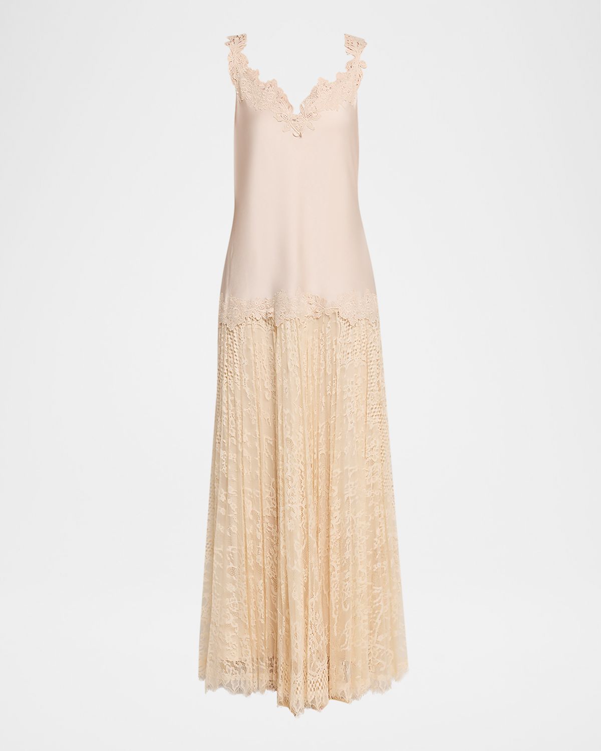 Kobi Halperin Grazia Sleeveless Mixed Media Maxi Dress