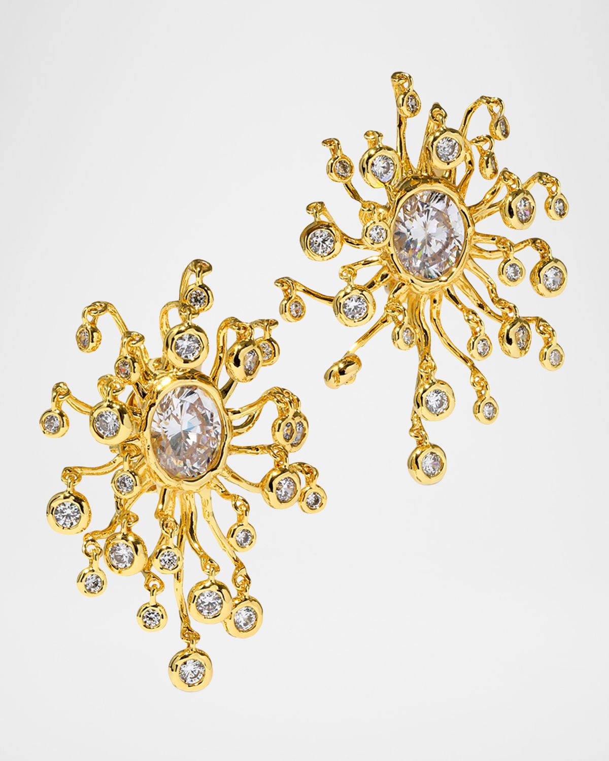 Alexis Bittar Asterales Modernist Clip Earrings
