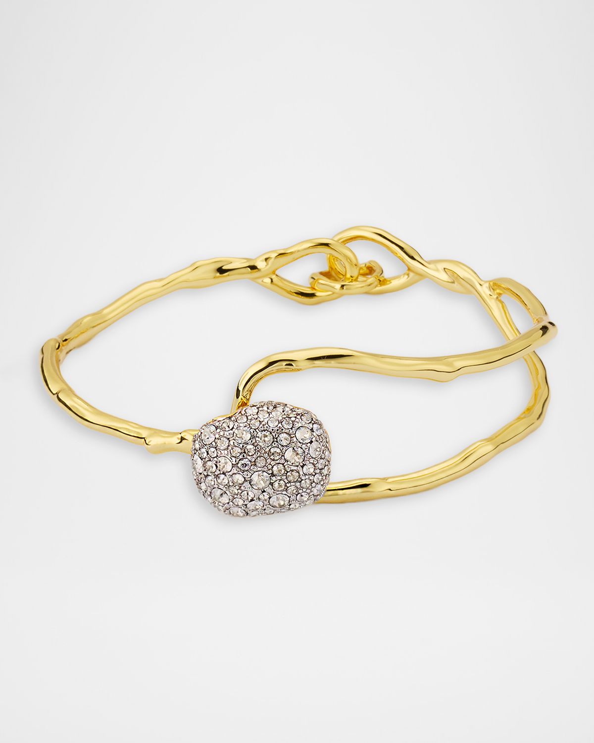 Alexis Bittar Solanales Crystal Pebble Clasp Bracelet