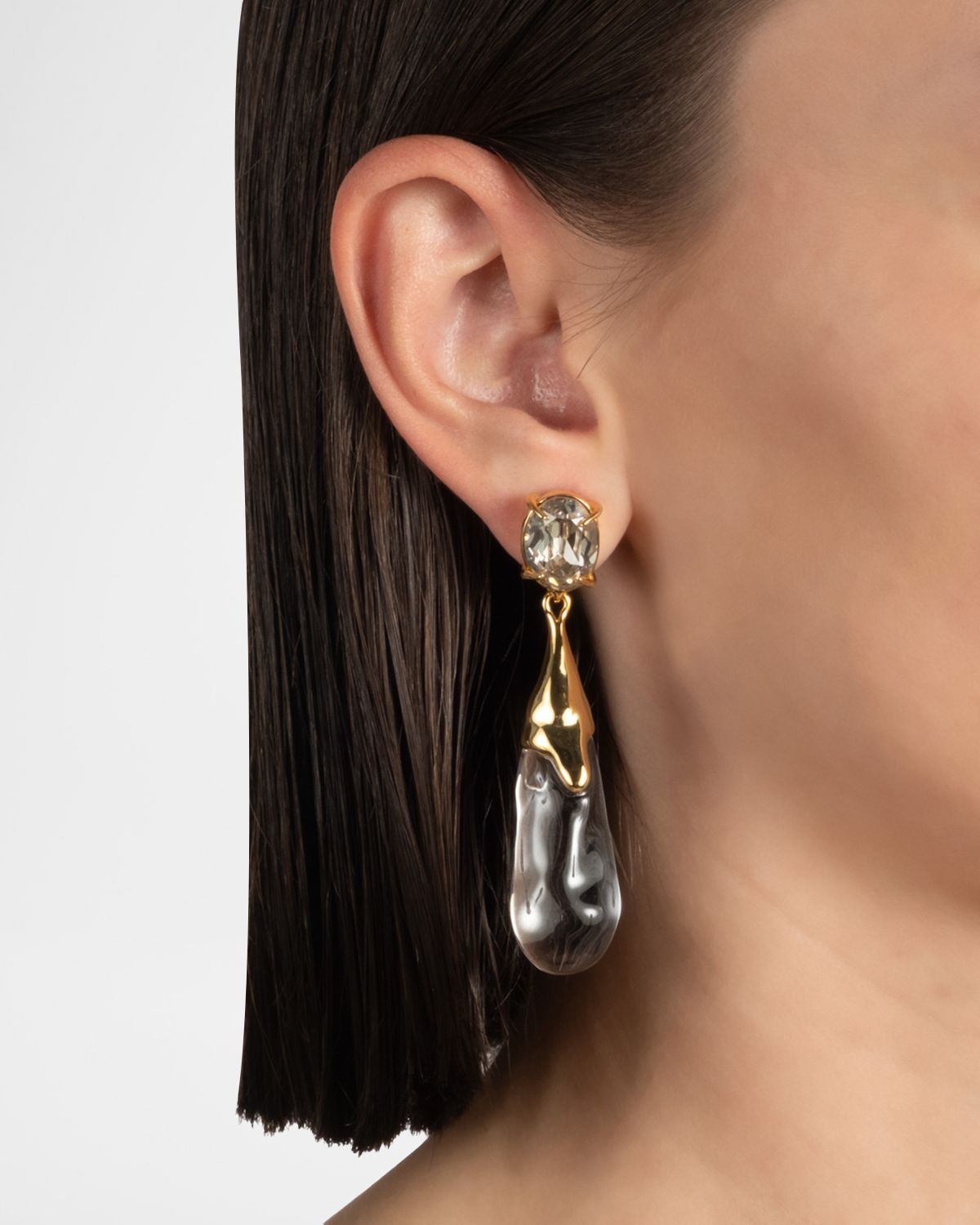 Alexis Bittar Bonbon Crystal Small Teardrop Earrings