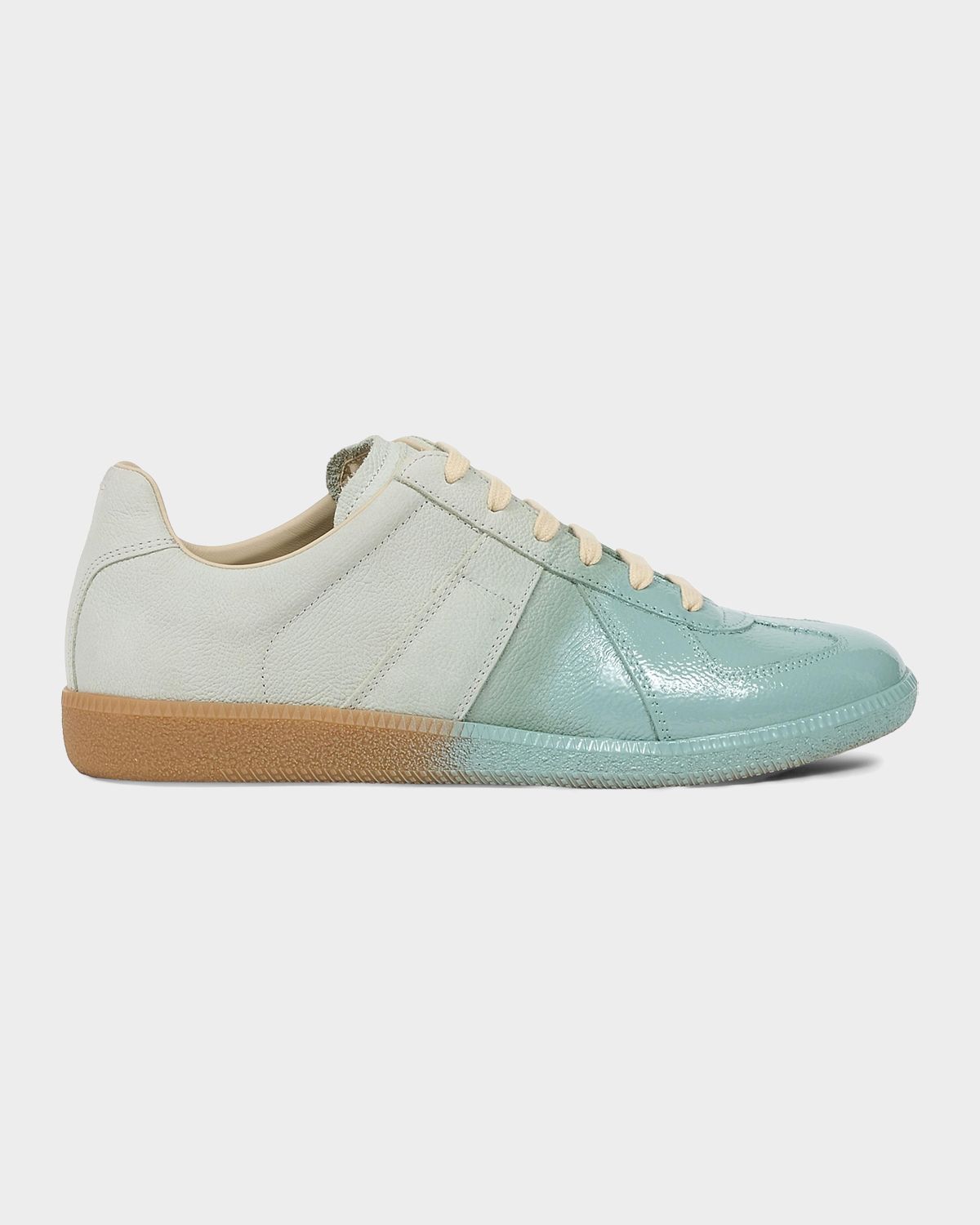 Maison Margiela Men 's Replica Sprayed Leather Low-Top Sneakers
