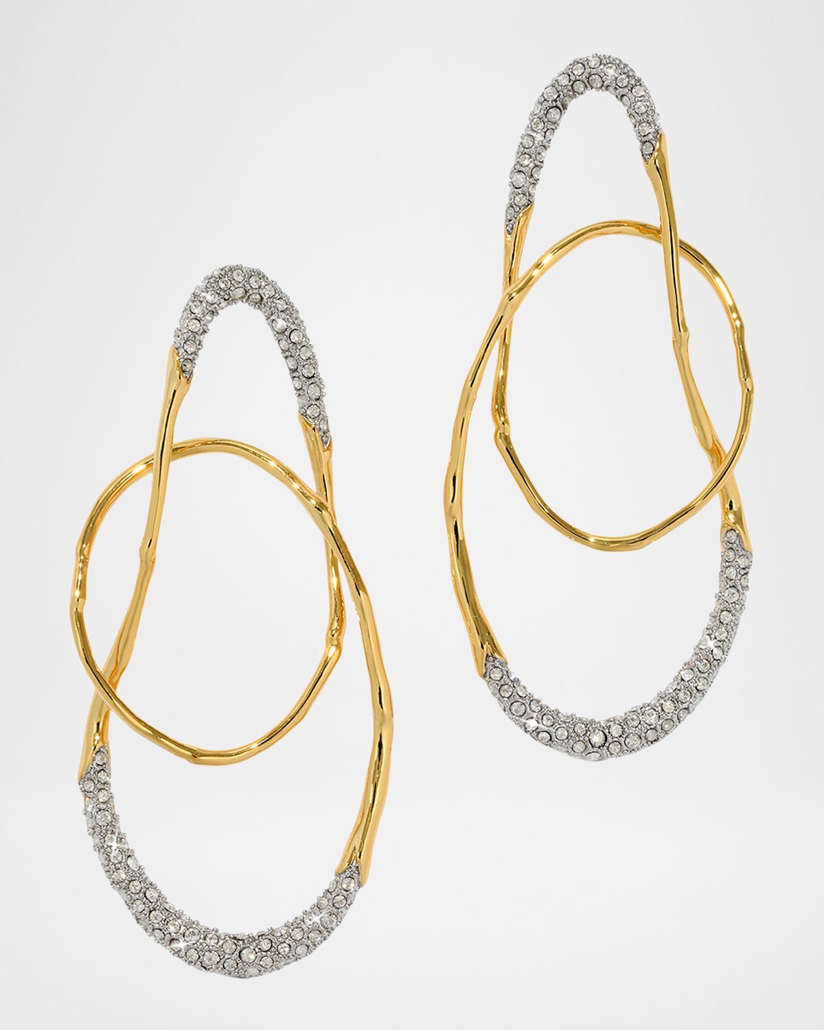 Alexis Bittar Solanales Crystal Large Orbit Earrings