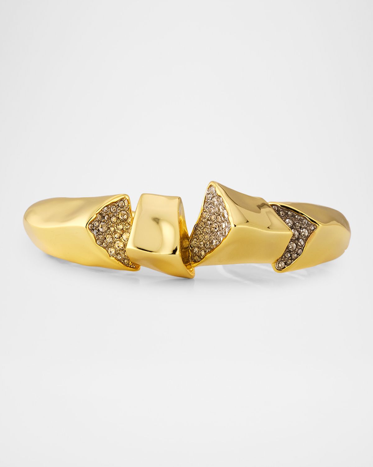 Alexis Bittar Solanales Crystal Peak Hinge Cuff Bracelet
