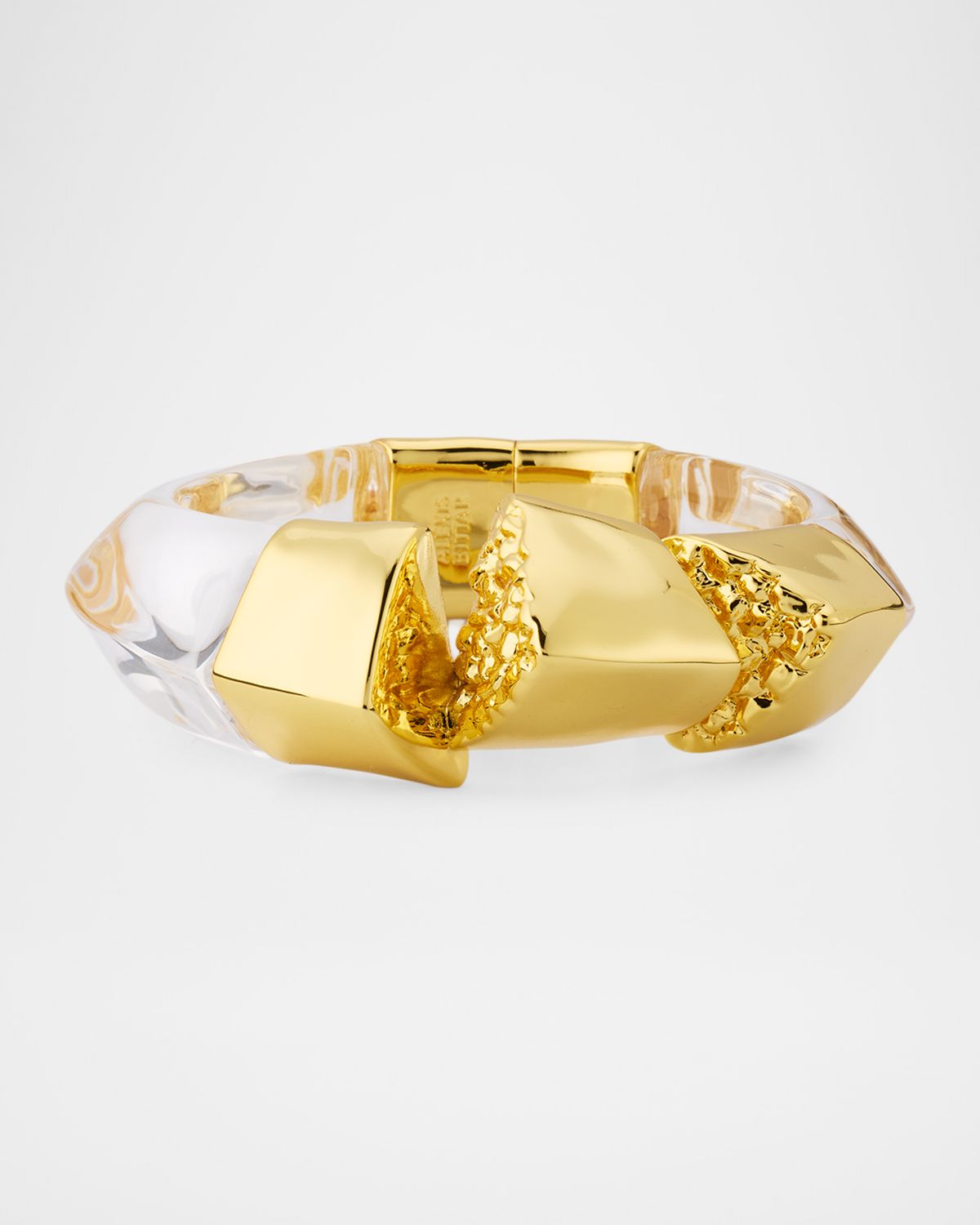 Alexis Bittar Lucite Brutalist Hinge Bracelet