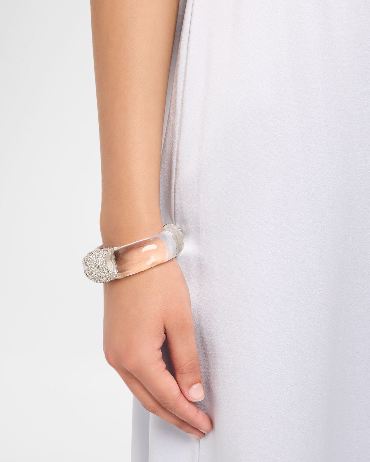 Alexis Bittar Silverlake Lucite Hinge Bracelet