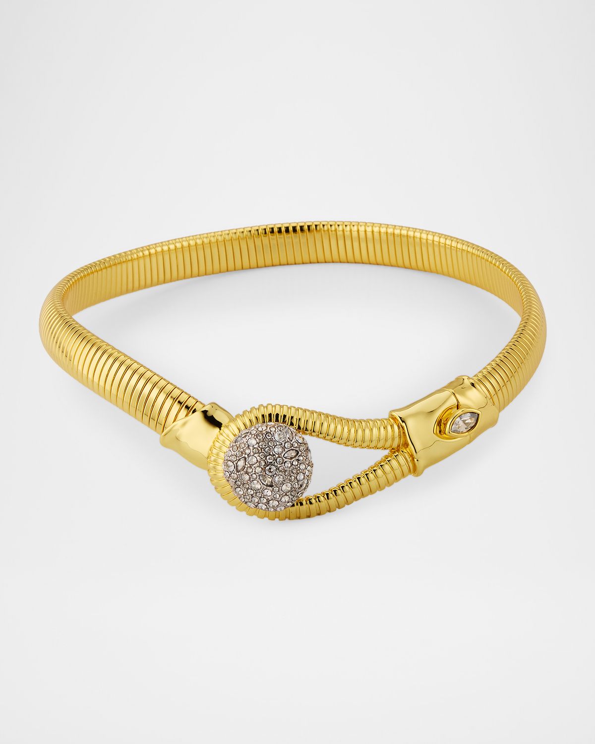Alexis Bittar Solanales Crystal Pebble Collar Necklace