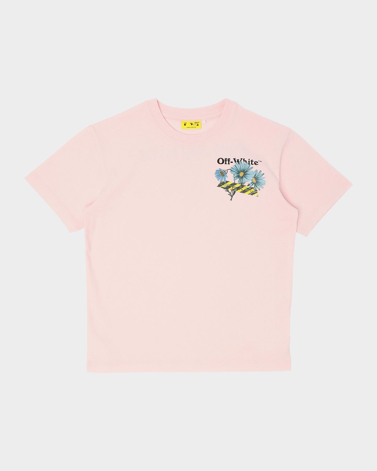 Off-White Girl 's Daisy Tape Tee, Size 4-
