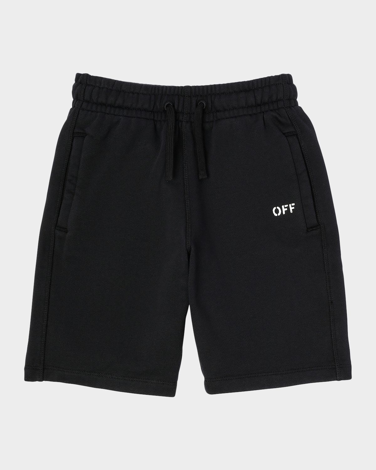 Off-White Boy 's Diagonal Paint Sweatshorts, Size 4-12