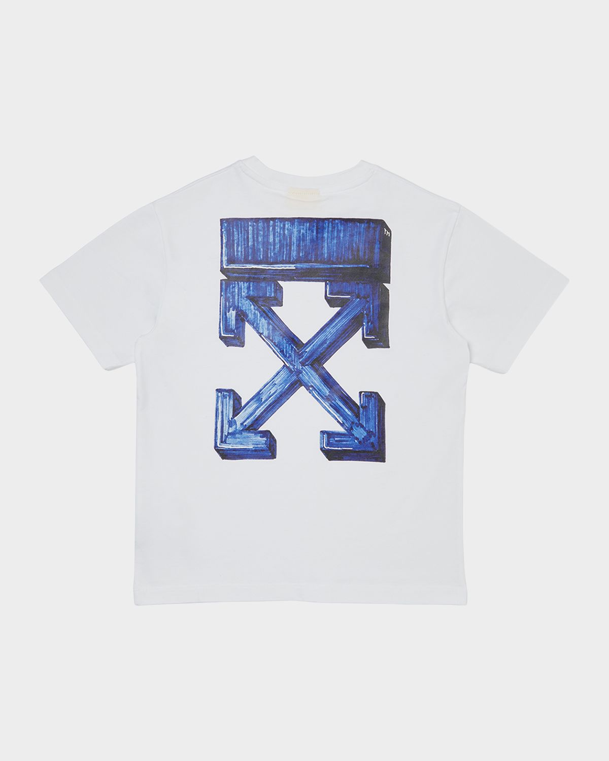 Off-White Boy 's Arrow Sketch Logo T-Shirt, Size 4-12