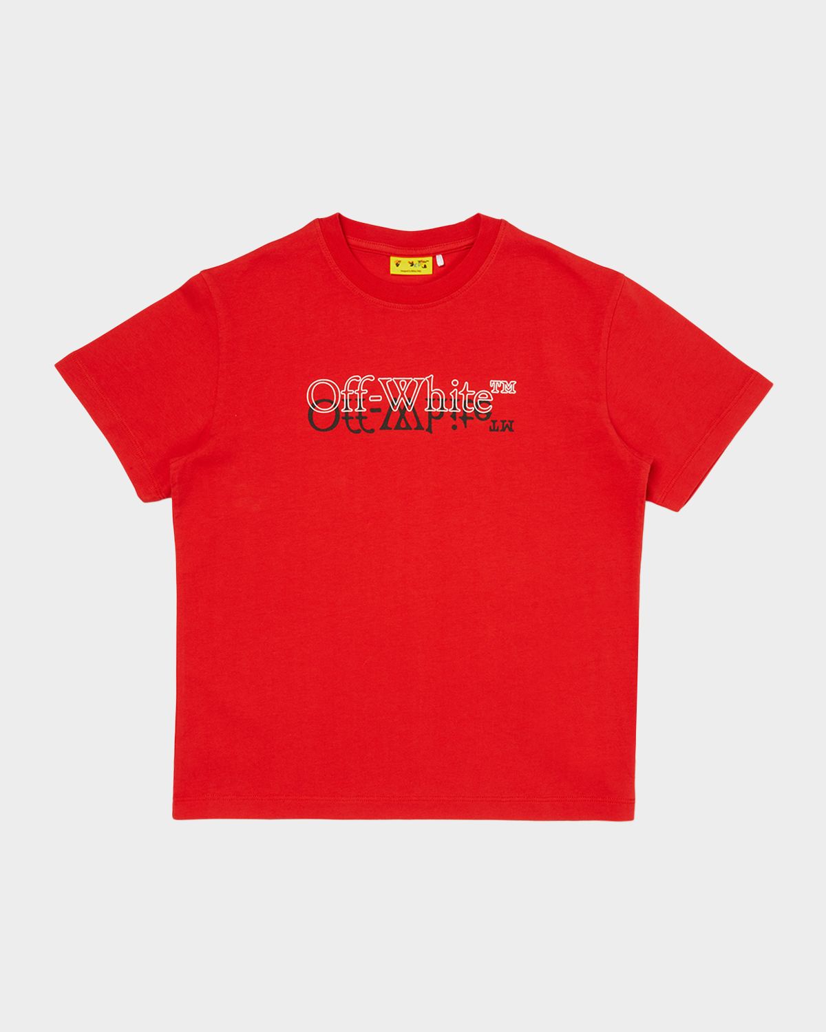 Off-White Boy 's Big Bookish Double Logo T-Shirt, Size 4-12