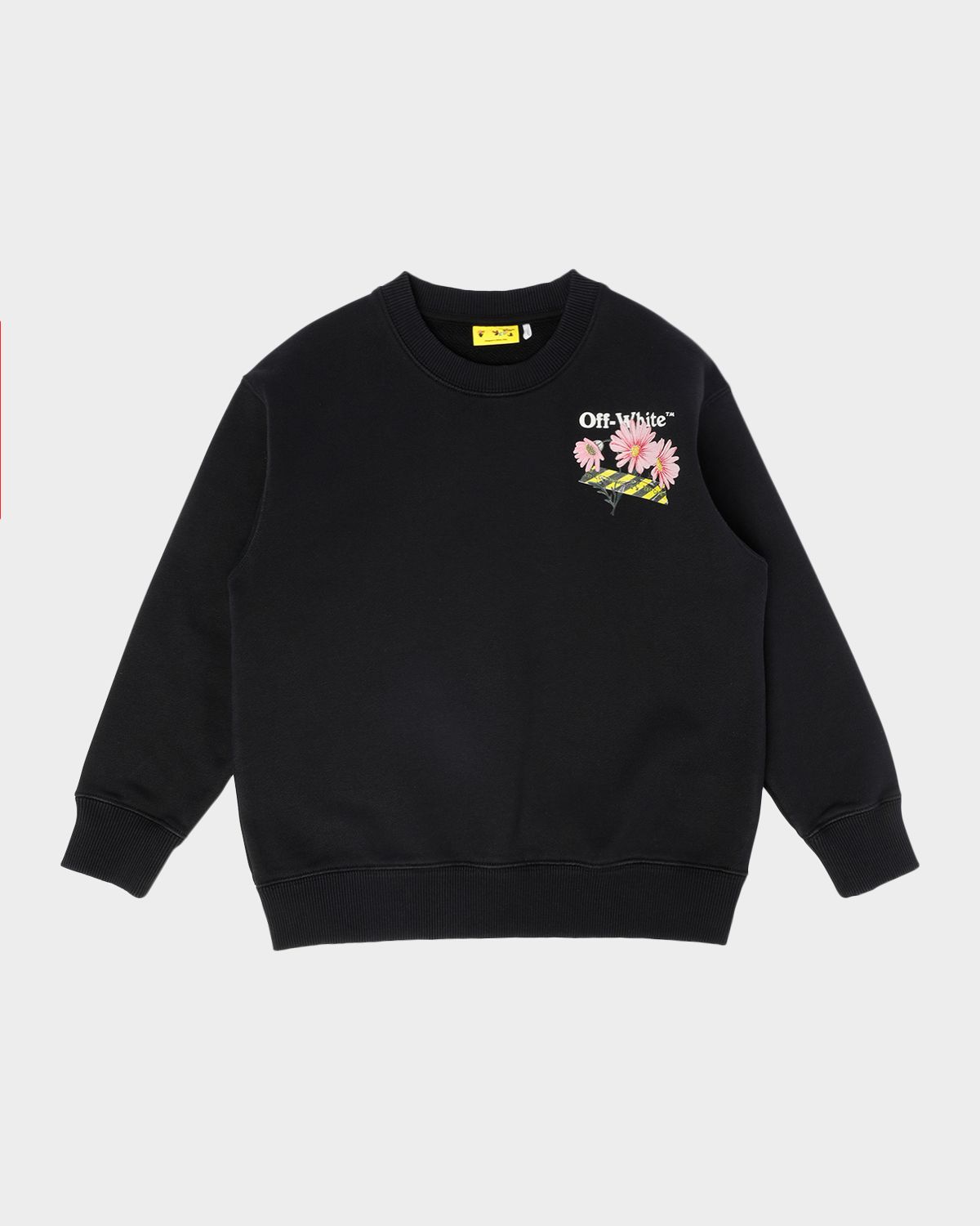 Off-White Girl 's Daisy Tape Crewneck Sweatshirt, Size 4-12