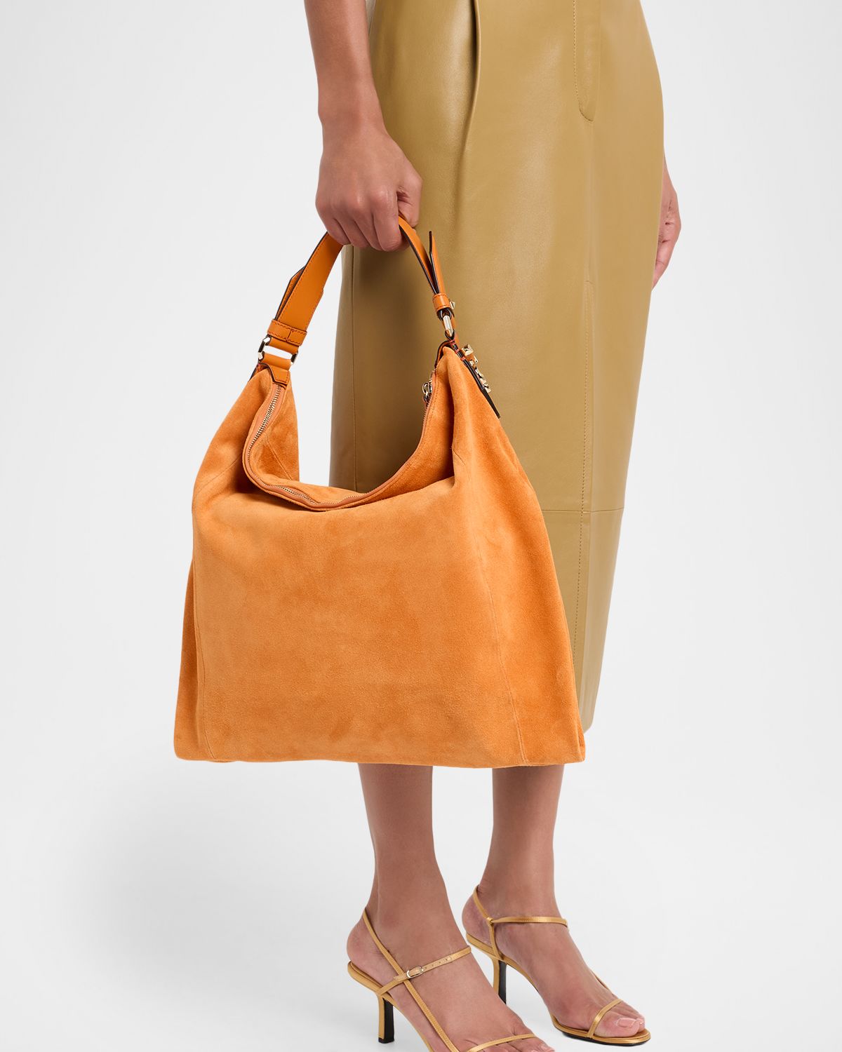 Jimmy Choo Ana Small Suede Hobo Bag | Thumbnail 6