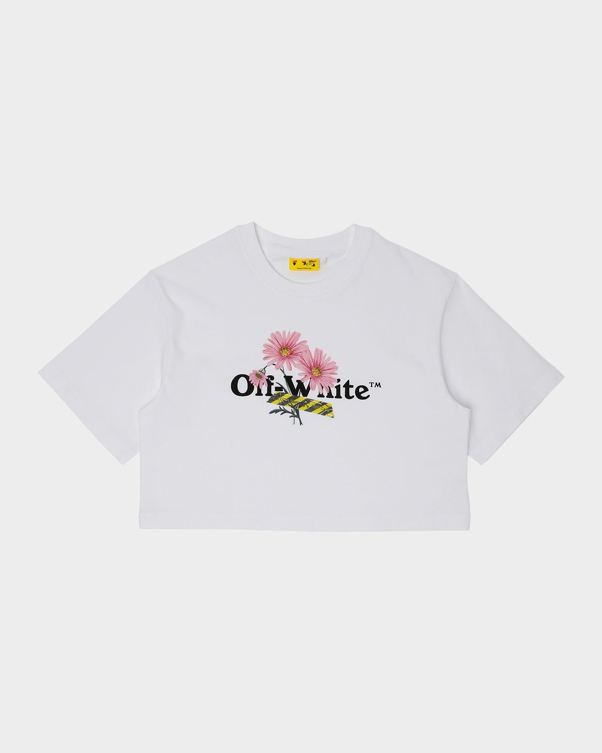 Off-White Girl 's Daisy Logo Boxy Tee, Size