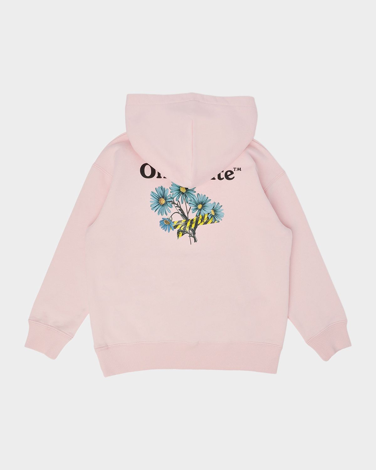 Off-White Girl 's Daisy Tape Hoodie, Size 4-12