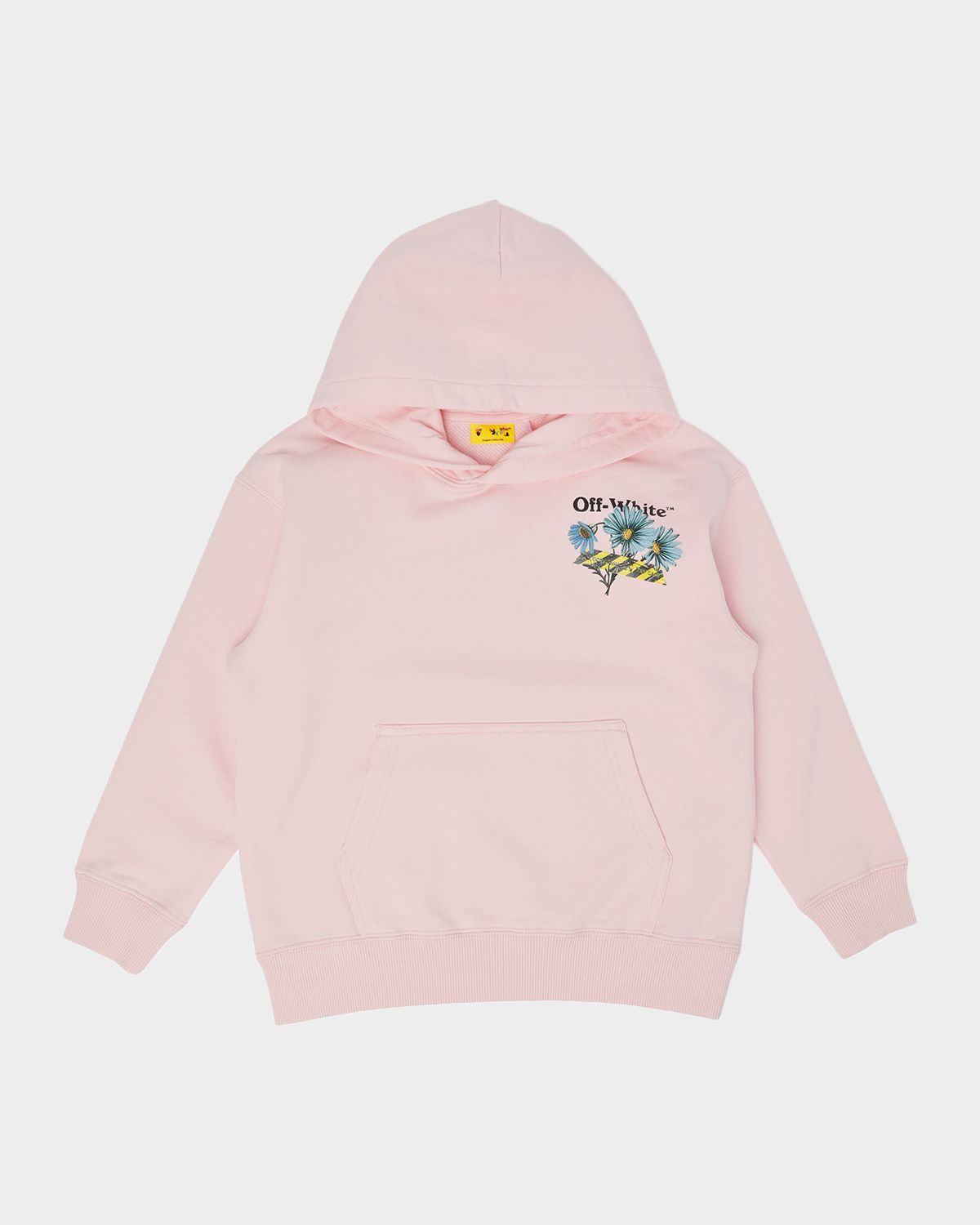 Off-White Girl 's Daisy Tape Hoodie, Size 4-12
